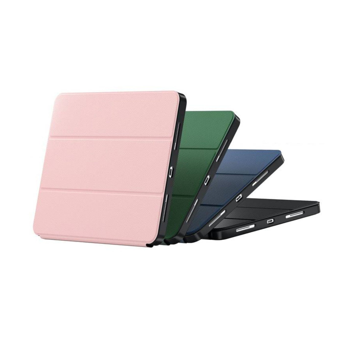 Green Lion Hogo Premium Case with Pencil Holder for iPad Air 11", Auto Wake, Ultra Slim Fit, Stable Tri-Fold Stand, Built-in Pencil Holder, Magnetic Smart Cover, Auto Sleep/Wake - Green