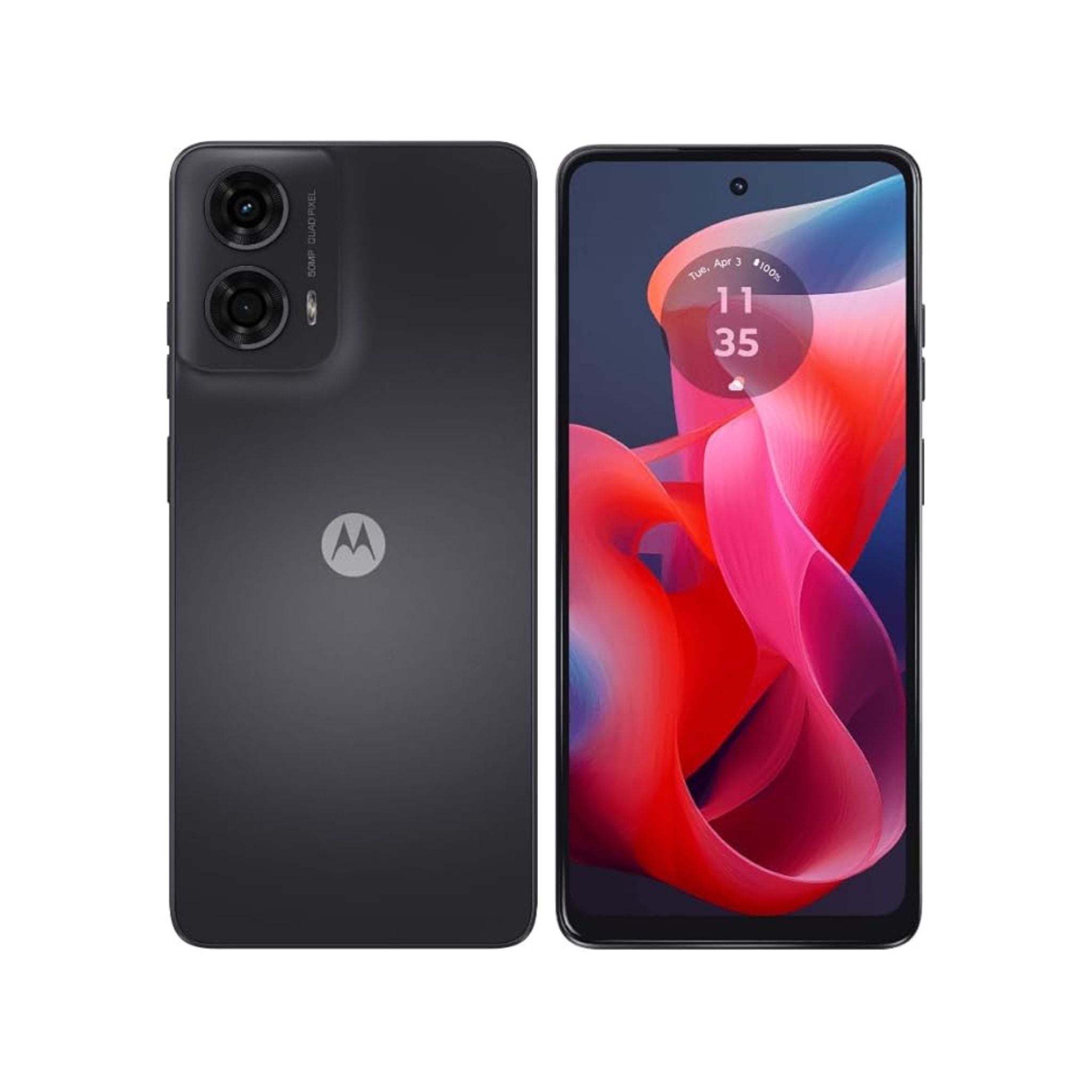 Motorola G24 4G Dual SIM 8GB RAM, 128GB ROM, Matte Charcoal - International Version