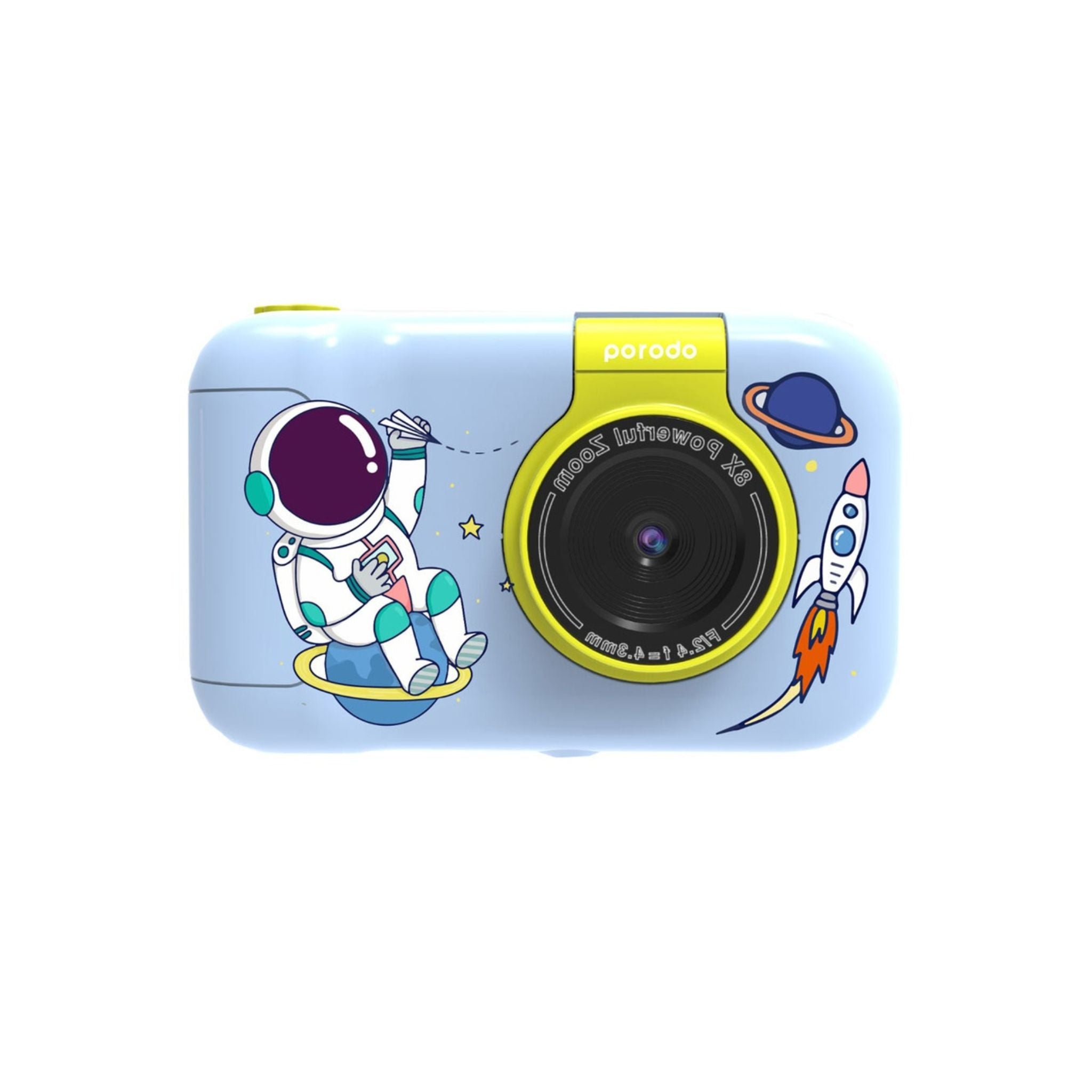 Porodo Lifestyle Kids Flip Digital Camera with Tripod Stand, Type-C Charging Port, 2.4" Wide Screen, 1000mAh Battery Capacity