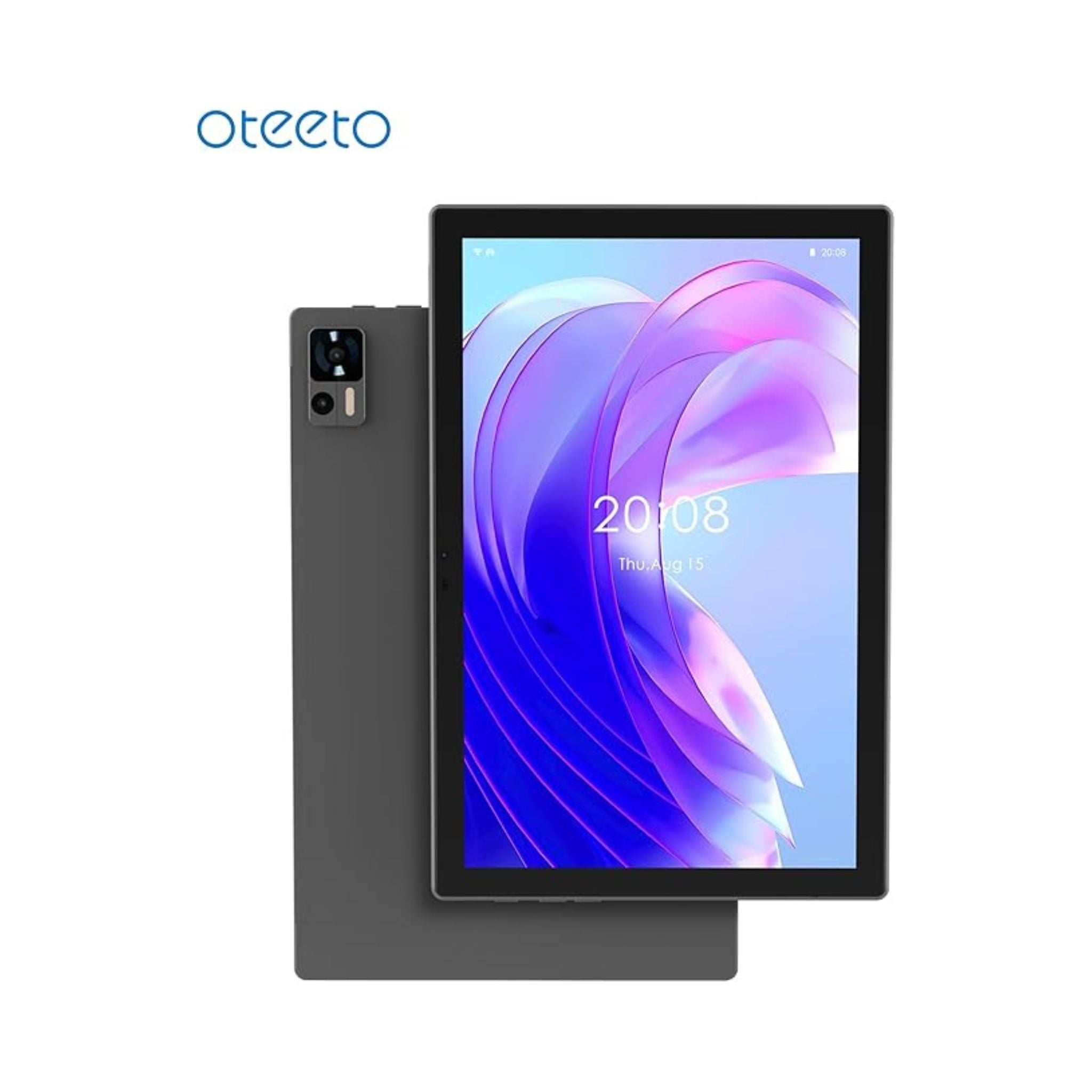OTEETO Tab 16 10.1" IPS LCD Display, Octa-Core 2.0GHz Processor, Android 14, 4G Connectivity, 6000mAh Battery, 12GB RAM + 512GB Storage, 8MP Front + 13MP Rear Camera, Includes Keyboard & Touch Pen