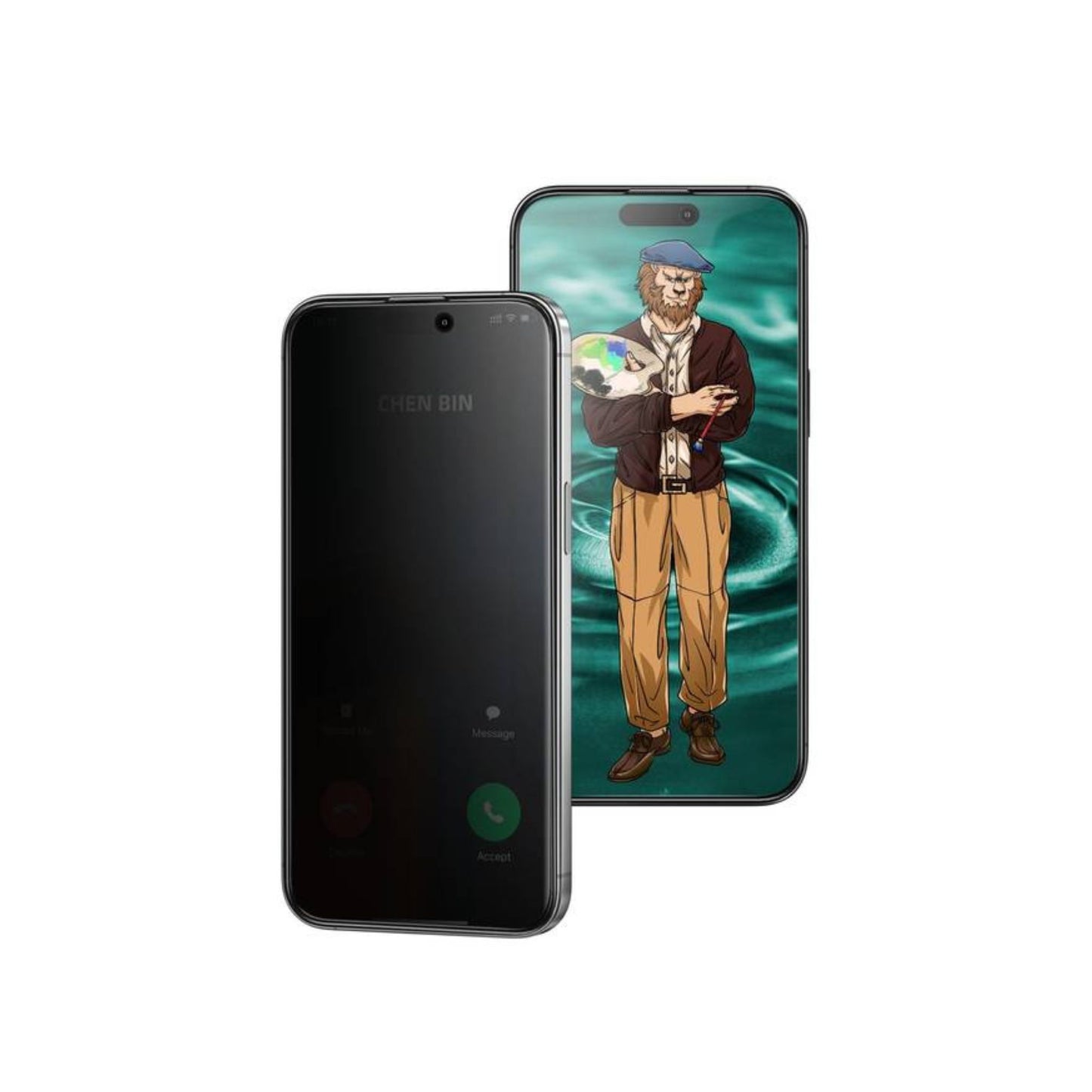 Green Lion Picasso 3D Privacy Glass with Alignment Tray - iPhone 15 Pro Max
