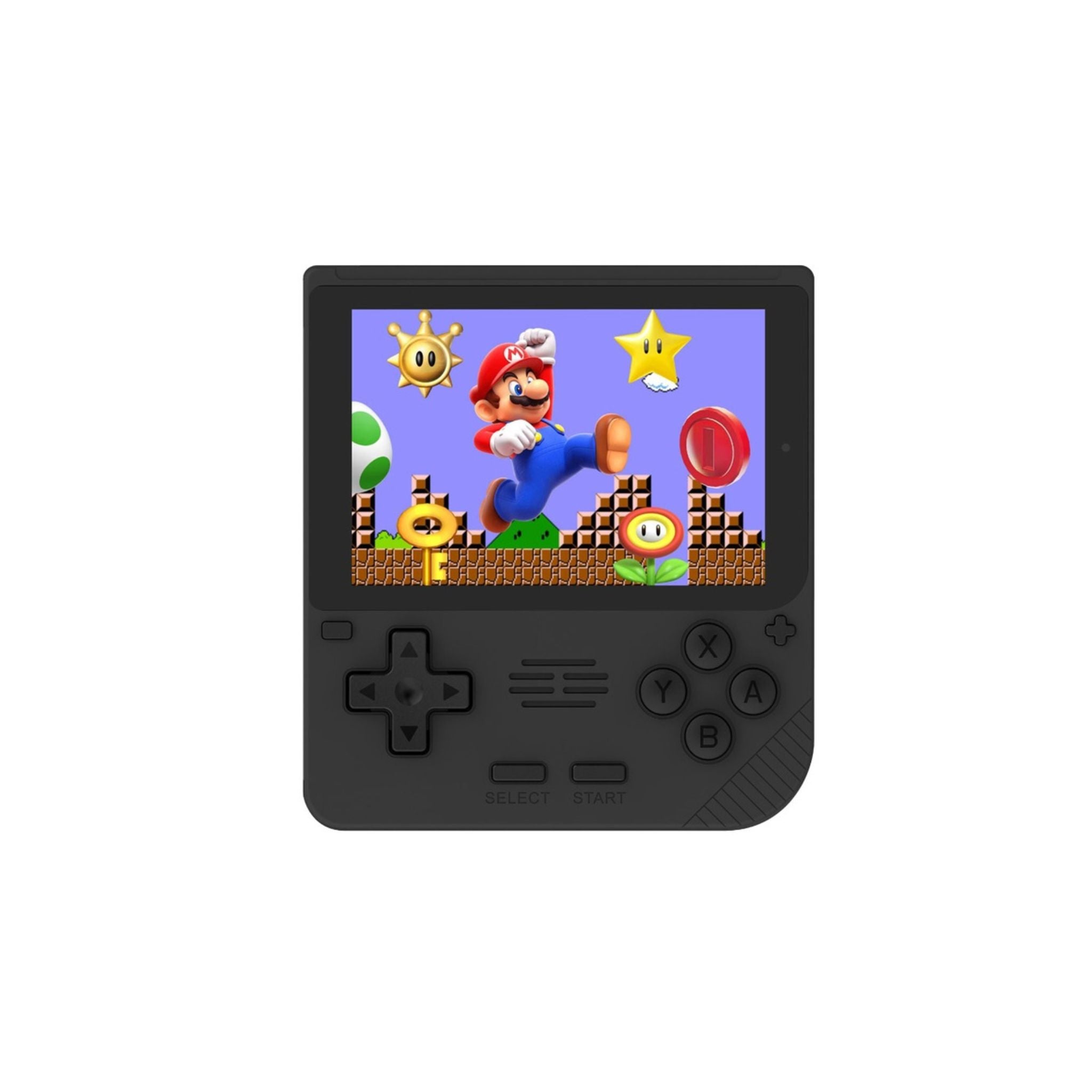 Porodo Gaming Retro Arcade Gaming Console, 3D Simulator, Ergonomic Design, Immersive Sound Play, 3.5" IPS Display, 6 Hours Battery Life, 3000mAh Battery - Black