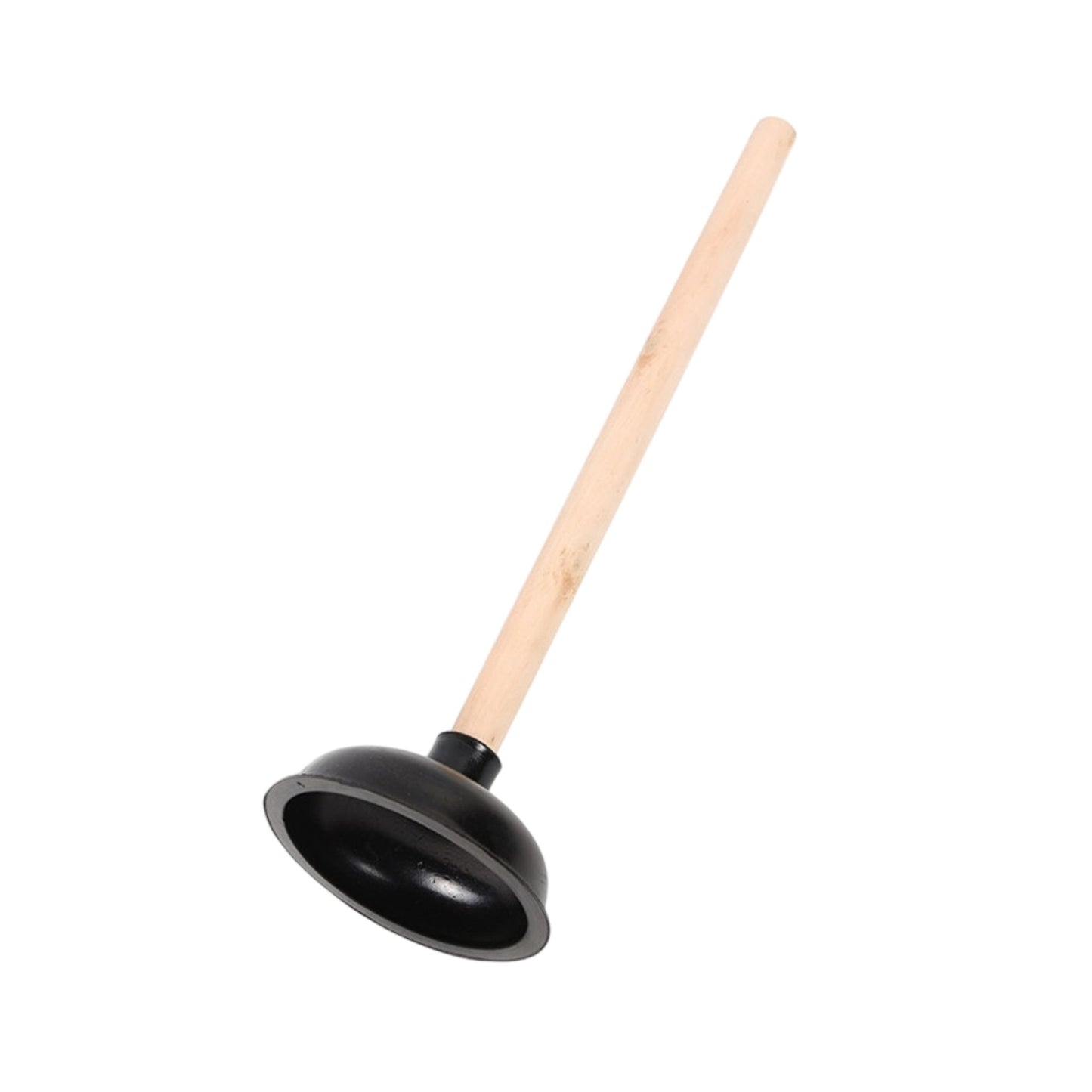 HENLEE PLUNGER BLACK 15 CM WITH WOODEN HANDLE