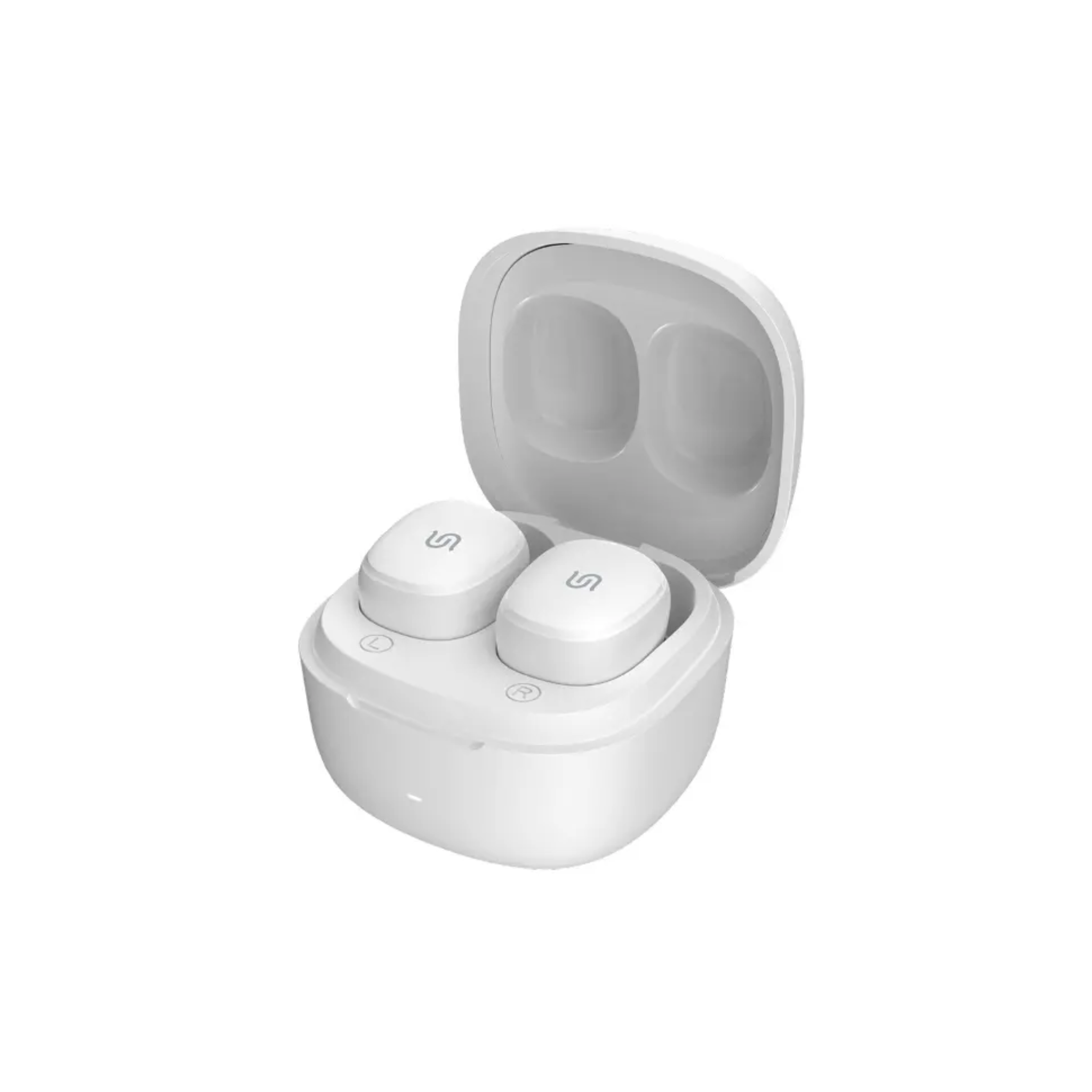 Porodo Matrix True Wireless Earbuds with Deep Bass, Touch Control, Ergonomic Design, HiFi Audio, Bluetooth 5.3, 1.5 Hours Charging Time, Auto Pairing - White