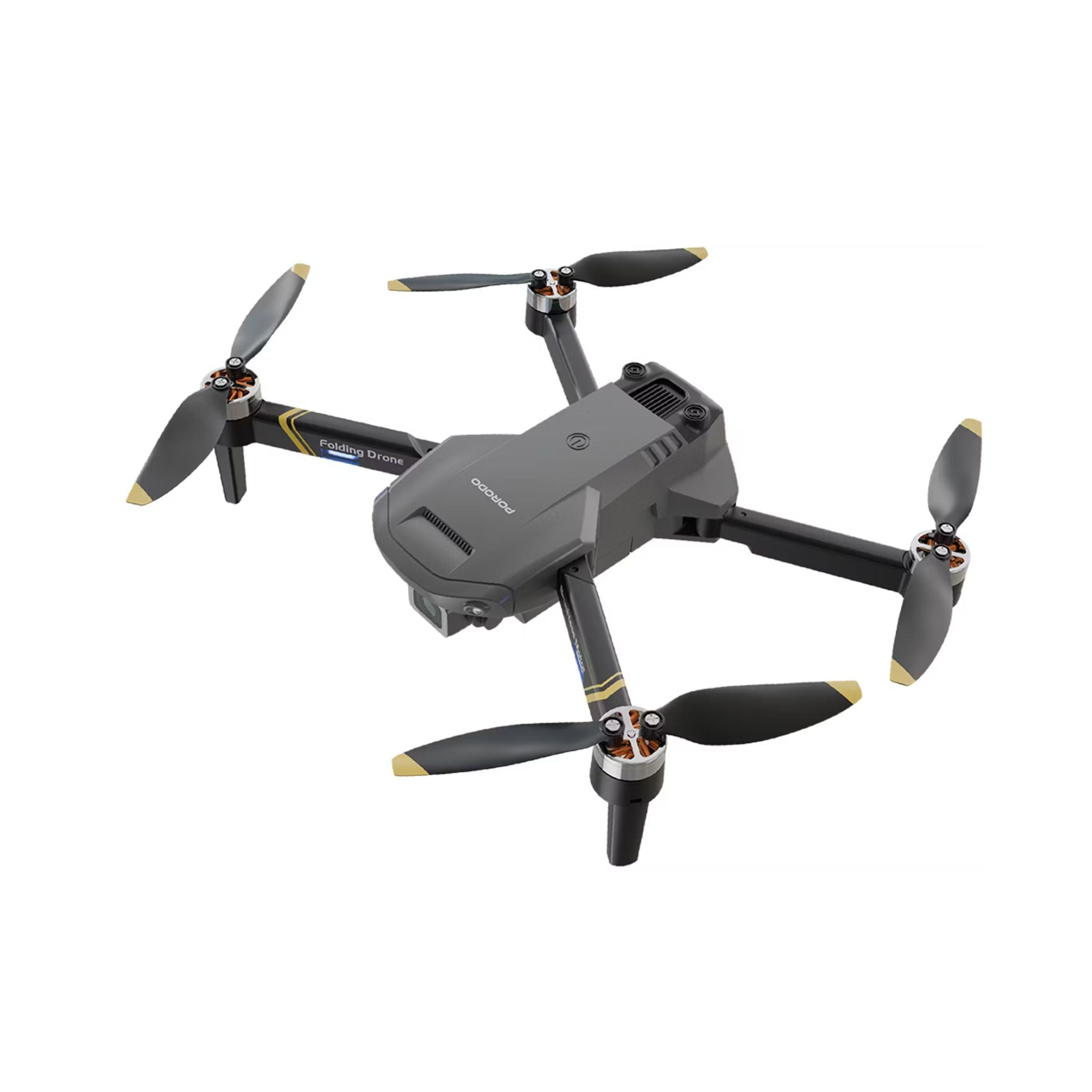 Porodo Aero View Drone with 120m Operational Distance, 360° Flip and Roll, Easy Takeoff & Landing, Up to 12 Minutes Flight Time, 10Km/h Max Speed, 120 Minutes Charging Time - Black