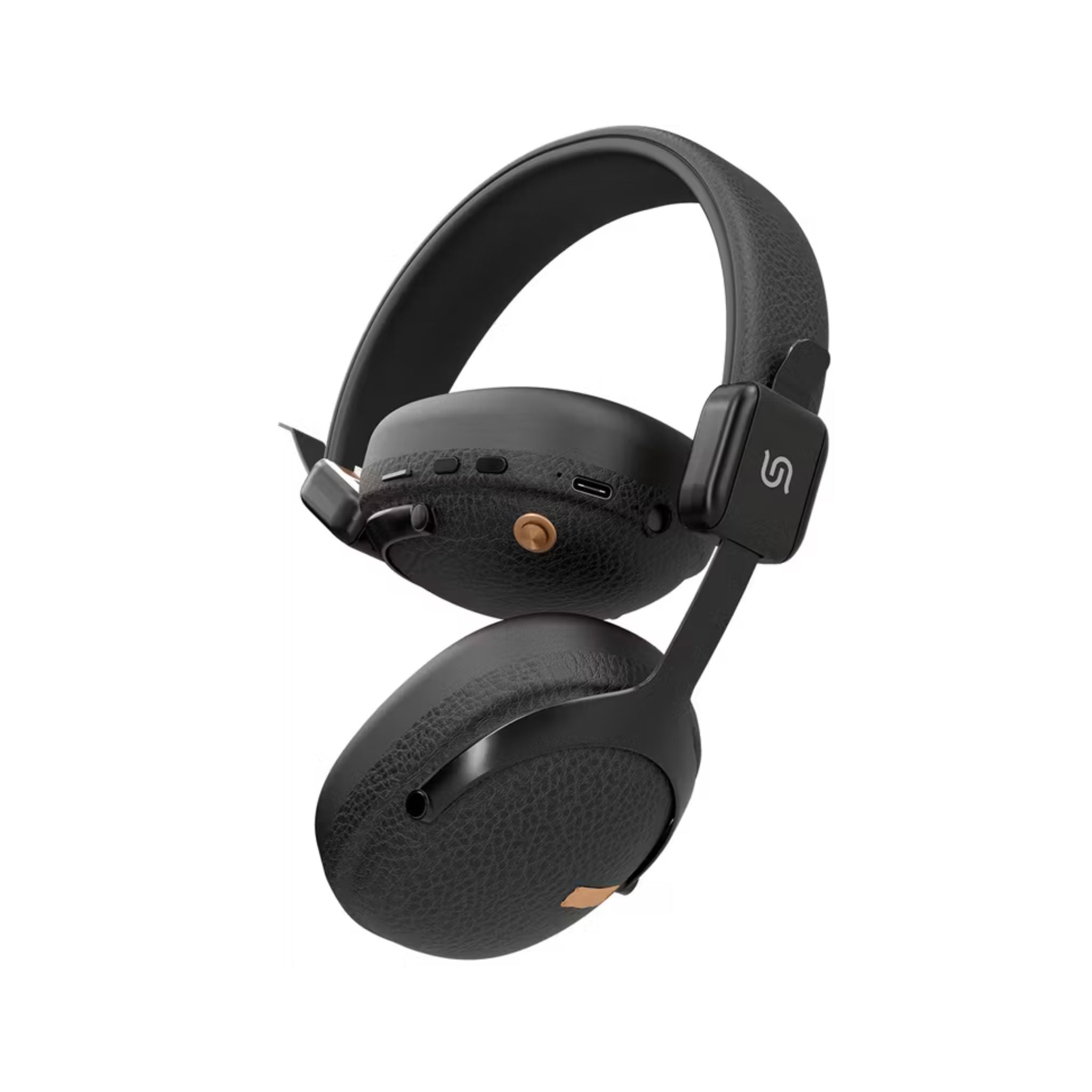 Porodo Soundtec Onyx Sonic Wireless Headphones– Noise Reduction, Bluetooth 5.4, Type-C Charging, 2H Charge, 18H Playtime, 10m Range, Game & EQ Modes, TF Card Support, Foldable, Multi-Function Controls-Black