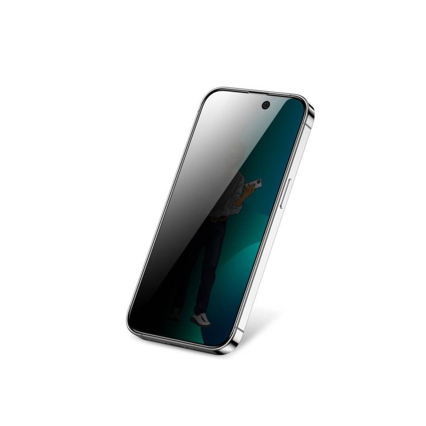 Green Lion 9H Steve Privacy Full Glass Screen Protector for iPhone 14 Pro ( 6.1" ) - Black