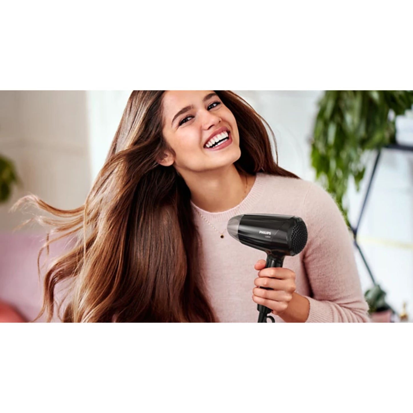 PHILIPS Essential Care Hair Dryer: 1200 Watts Compact, Powerful, and Gentle for Beautifully Dried Hair