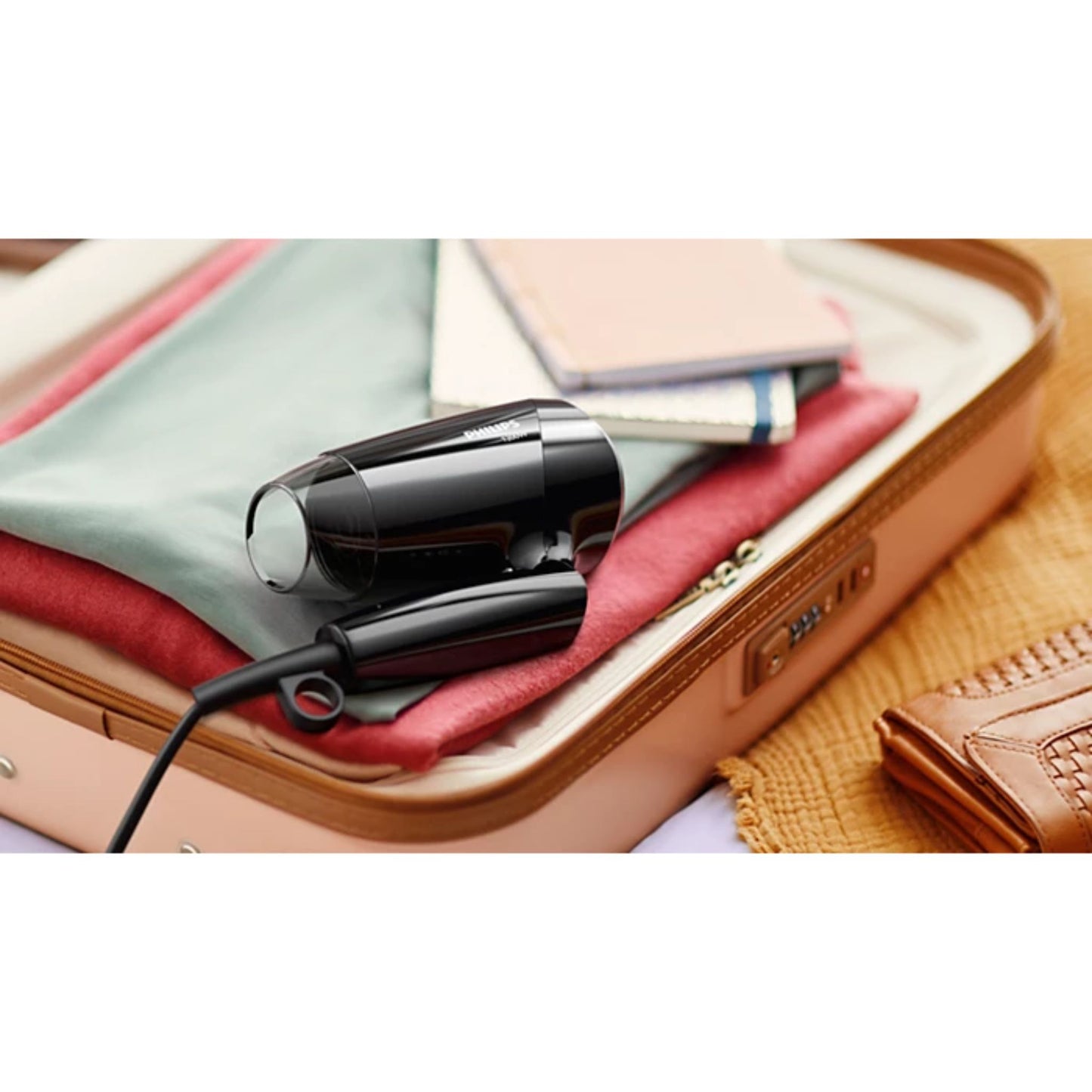 PHILIPS Essential Care Hair Dryer: 1200 Watts Compact, Powerful, and Gentle for Beautifully Dried Hair