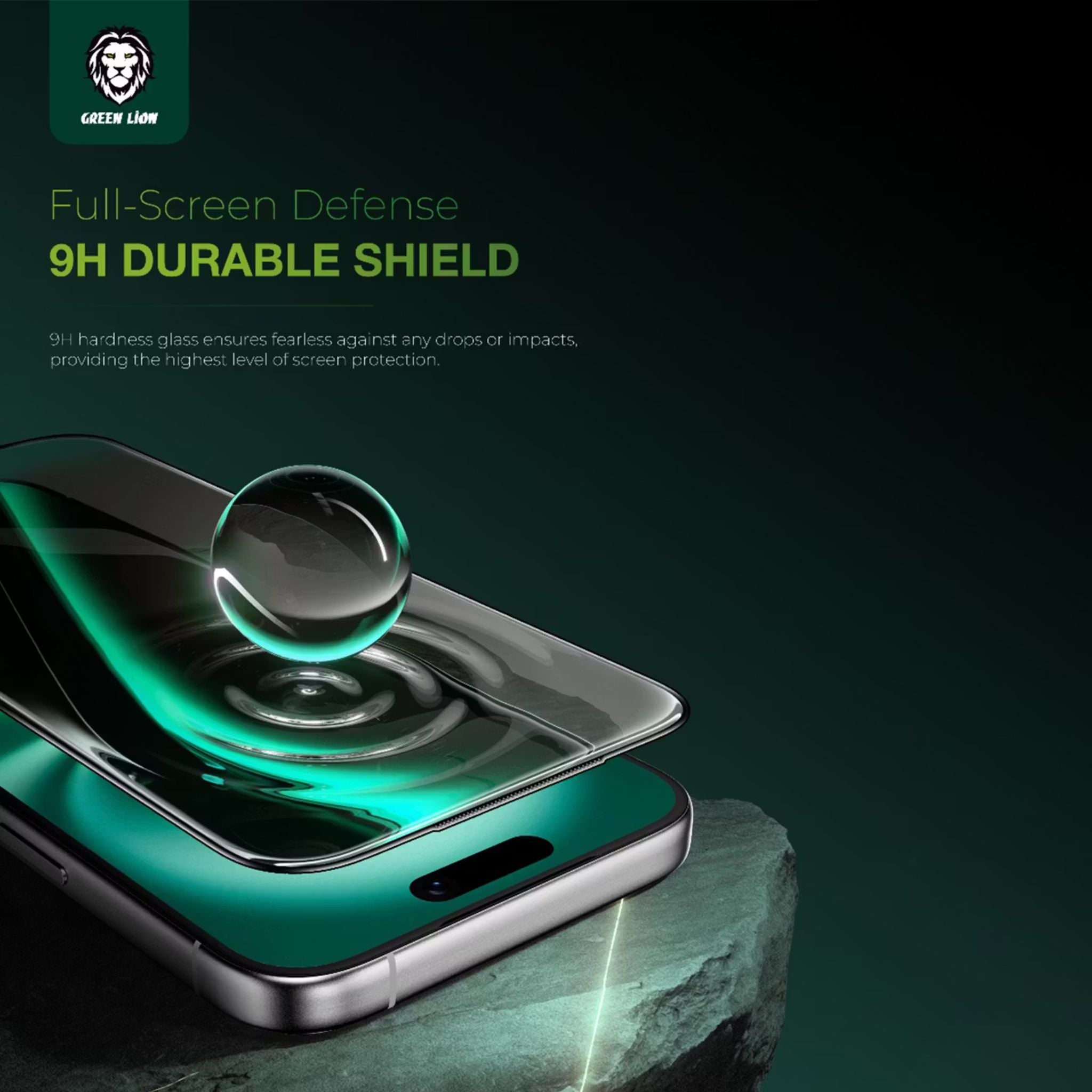Green Lion Picasso 3D Glass for iPhone 17 Pro Max, Alignment Tray, HD Clear Glass, Anti-Fingerprint, 9H Hardness, Anti-Scratch, Bubble Free - Clear
