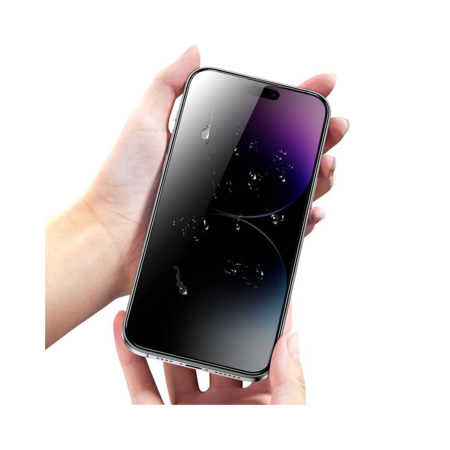Green Lion 9H Steve Privacy Screen Protector for iPhone 15 Pro, Anti-Peeping for Side View Blocking, Anti-Fingerprint & Anti-Scratch, Grease Resistance, Bubble-Free Installation - Black