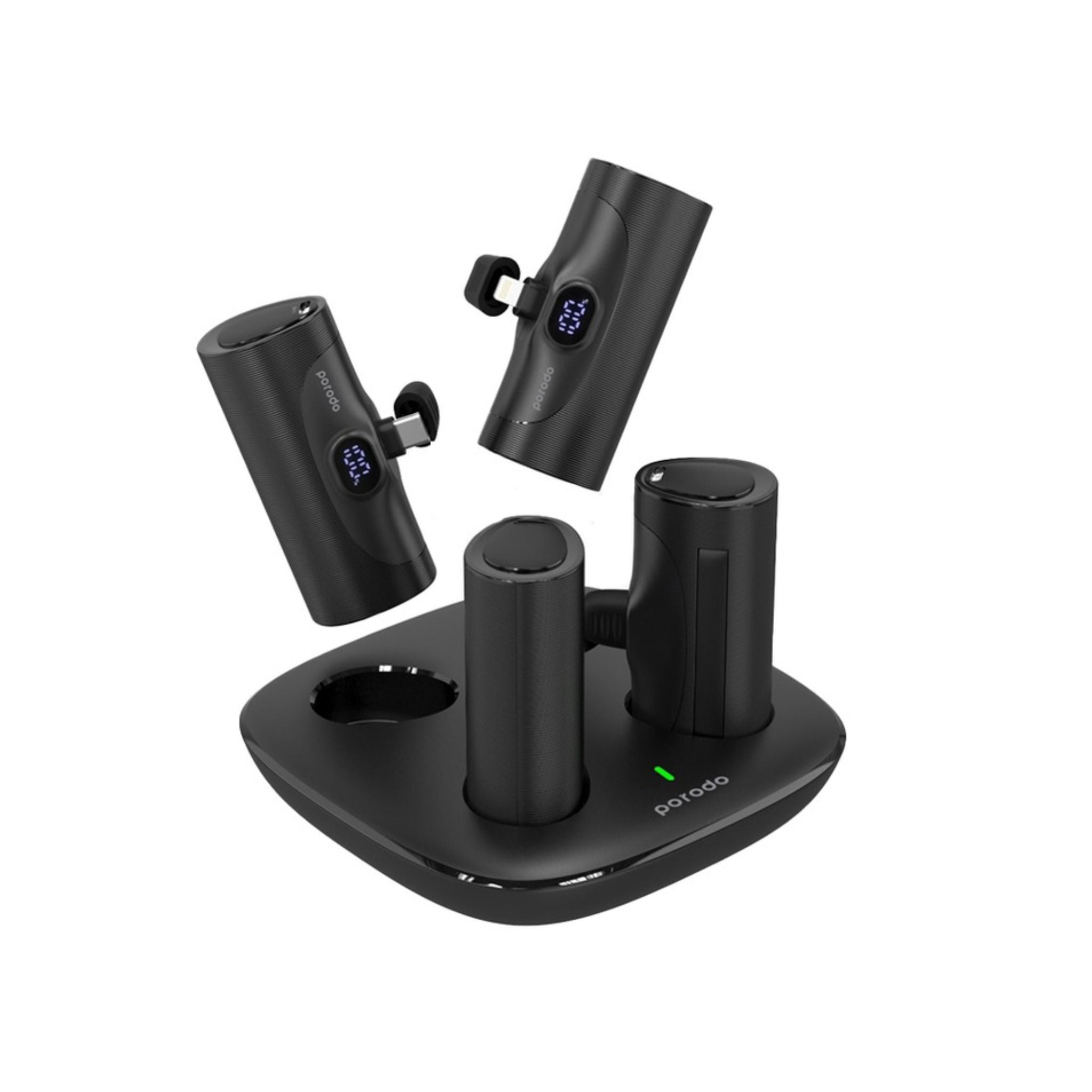 Porodo 4in1 Station 5000mAh PD20W Power Bank with 2 type-Connector and 2 Lighting Connector