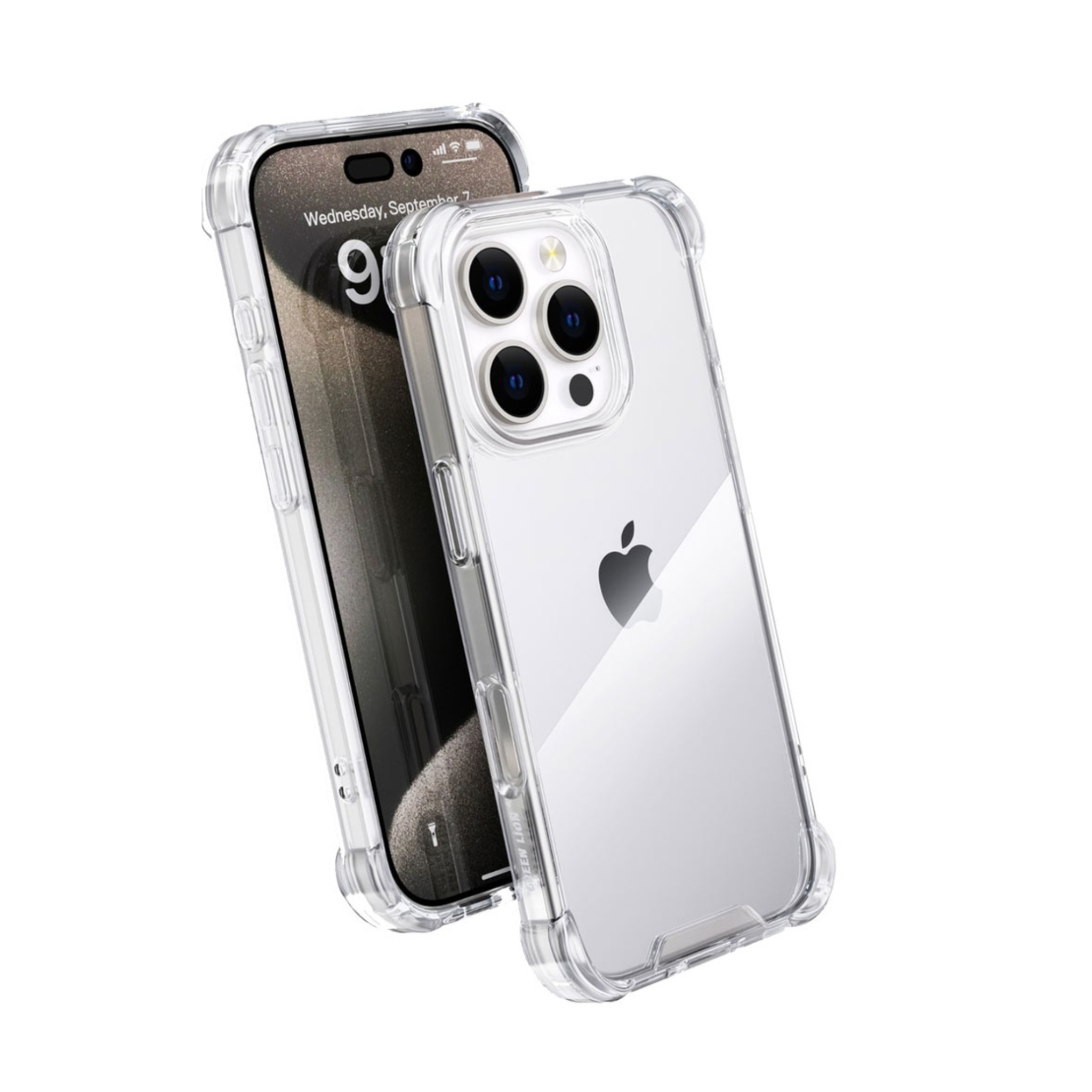 Green Lion Anti-Shock Case for iPhone 16 Pro Max, HD Clarity, Precise Cutouts, Hybrid Protection, Drop Protection, Anti Scratch, Air Cushion - Clear