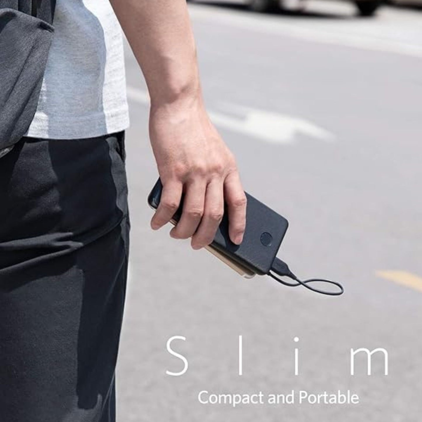 ANKER PowerCore Ultra Slim Portable Charger, Ultra-Compact 10000mAh External Battery, High-Speed PowerIQ and Voltage Power Bank