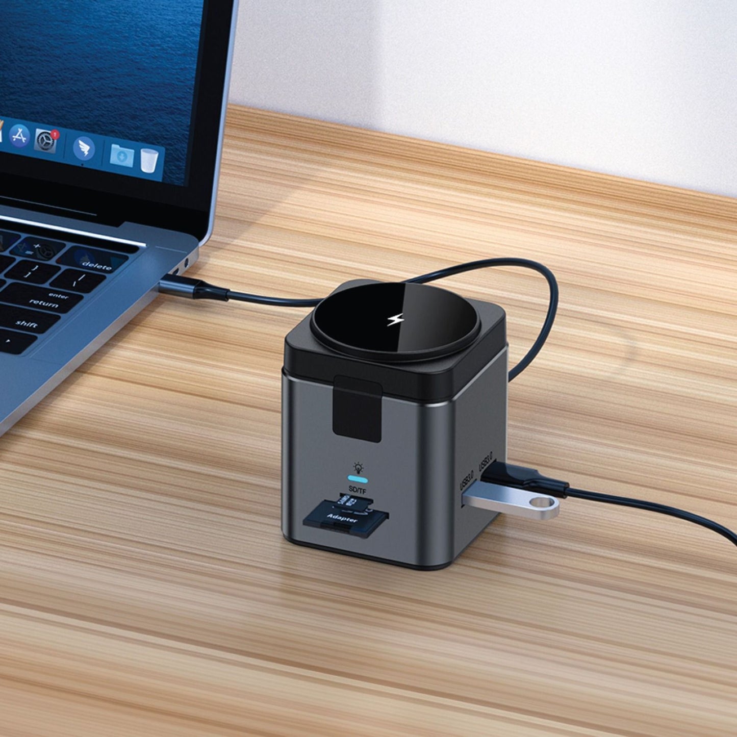 9 IN 1 Hub Docking Station PD100W Fast Charge_Black