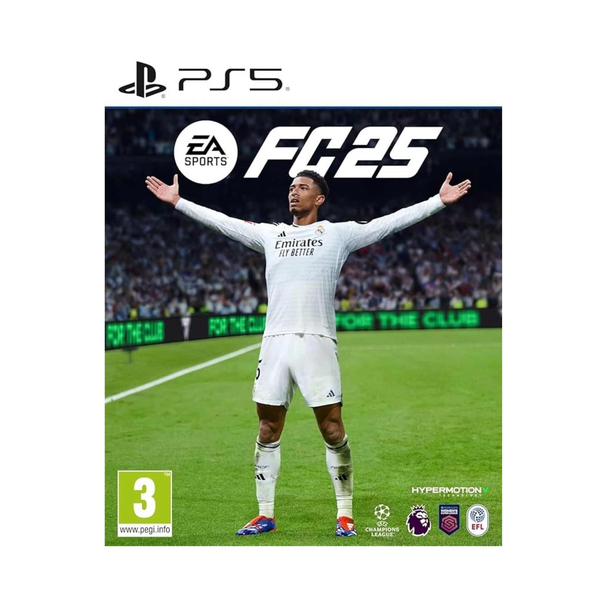 Cover of FC 25 video game for PS5 with a soccer player on a field.
