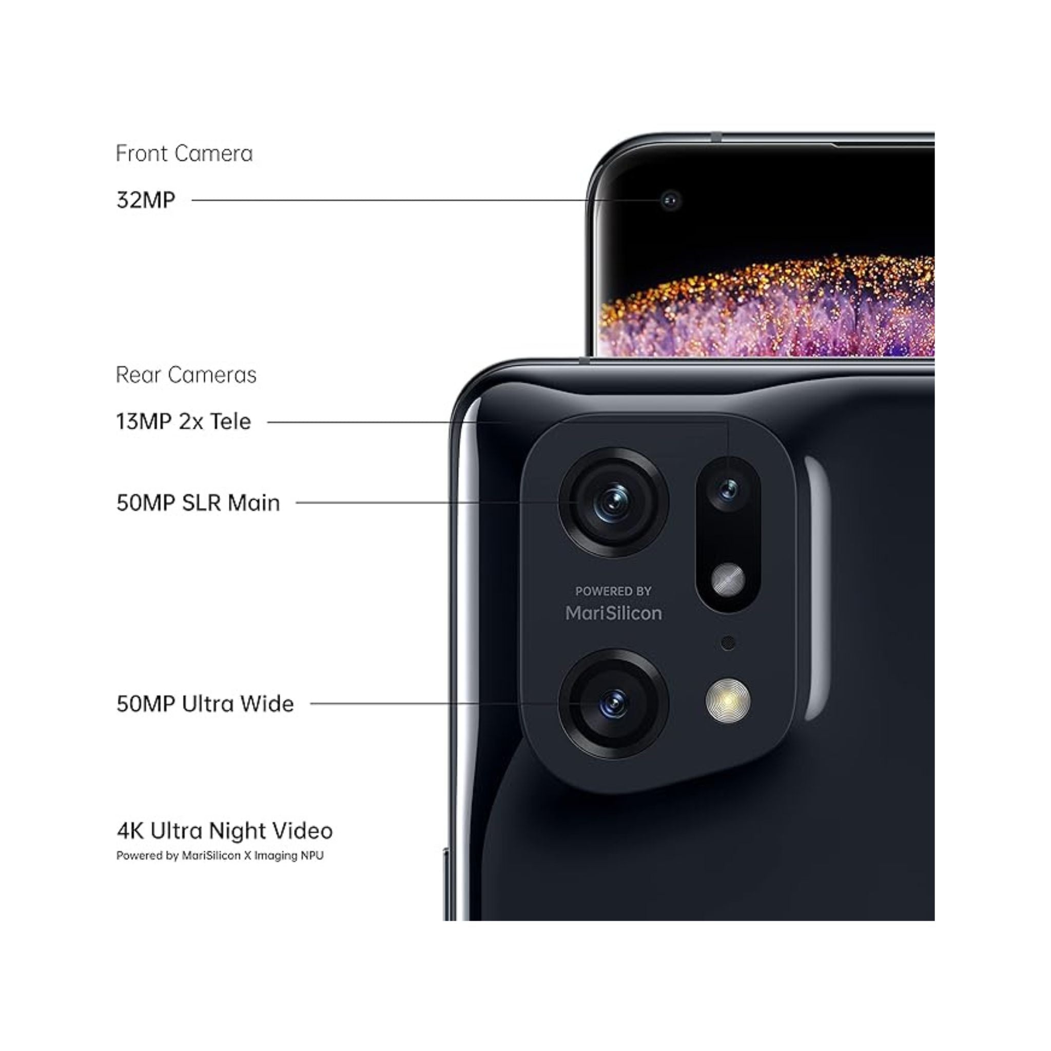 Oppo Find X5 Pro 5G Smart Phones (12GB RAM,256GB)- Glaze Black