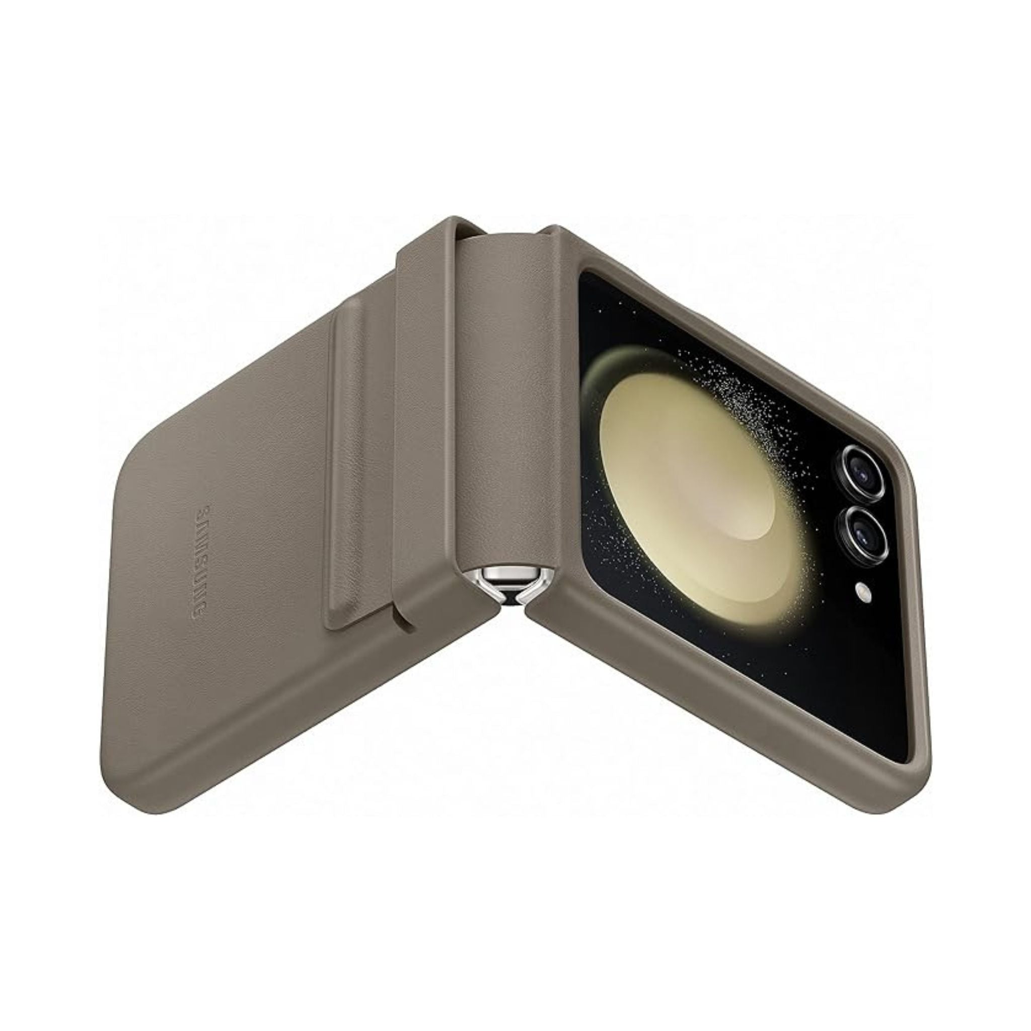Samsung Galaxy Z Flip5 Flap ECO-Leather Case, Etoupe