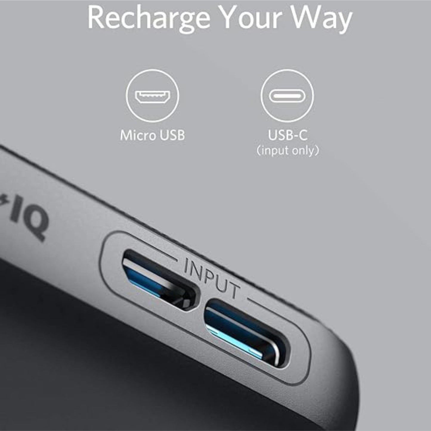 ANKER PowerCore Ultra Slim Portable Charger, Ultra-Compact 10000mAh External Battery, High-Speed PowerIQ and Voltage Power Bank