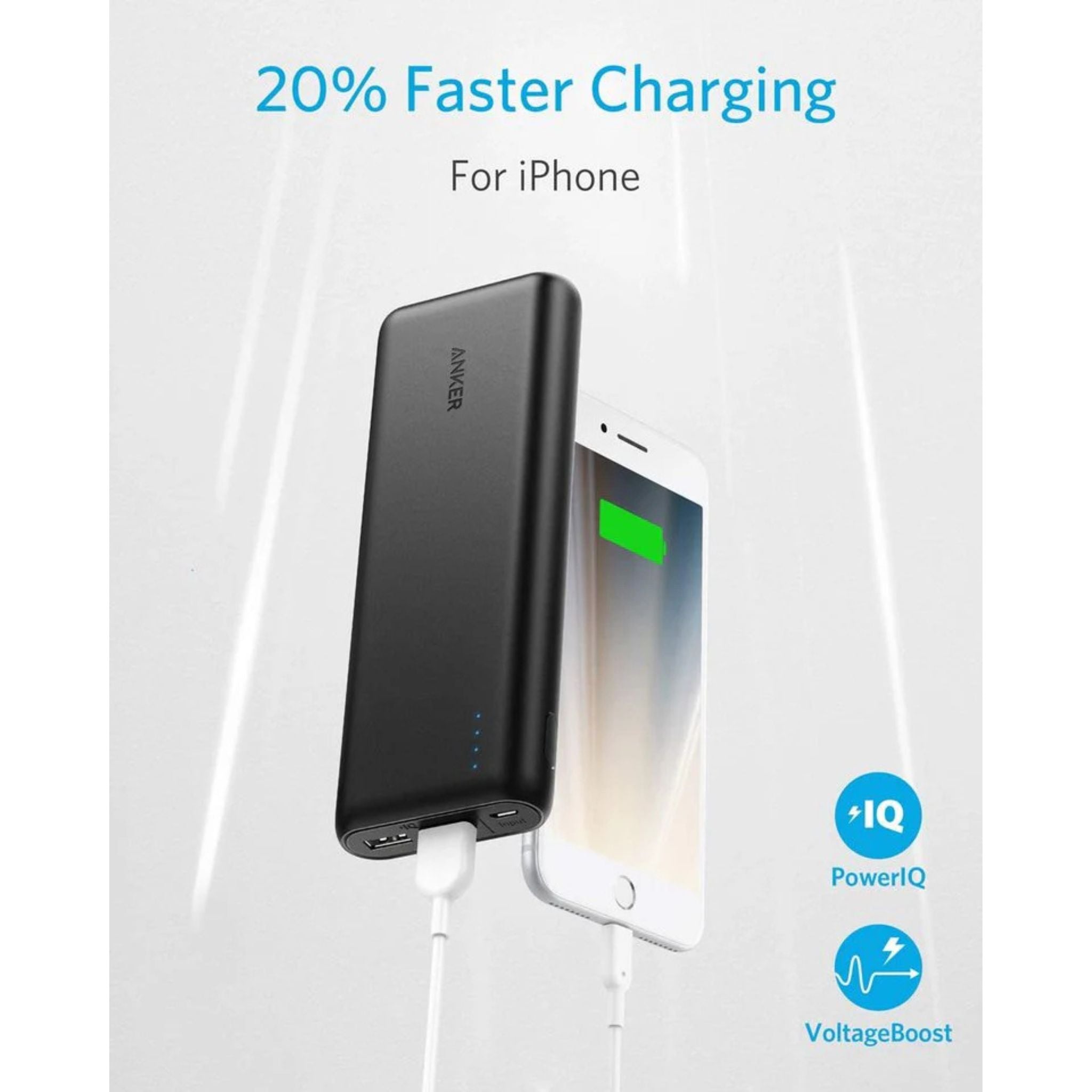 ANKER  PowerCore 20100 - 20000mAh Ultra High Capacity Power Bank- Black