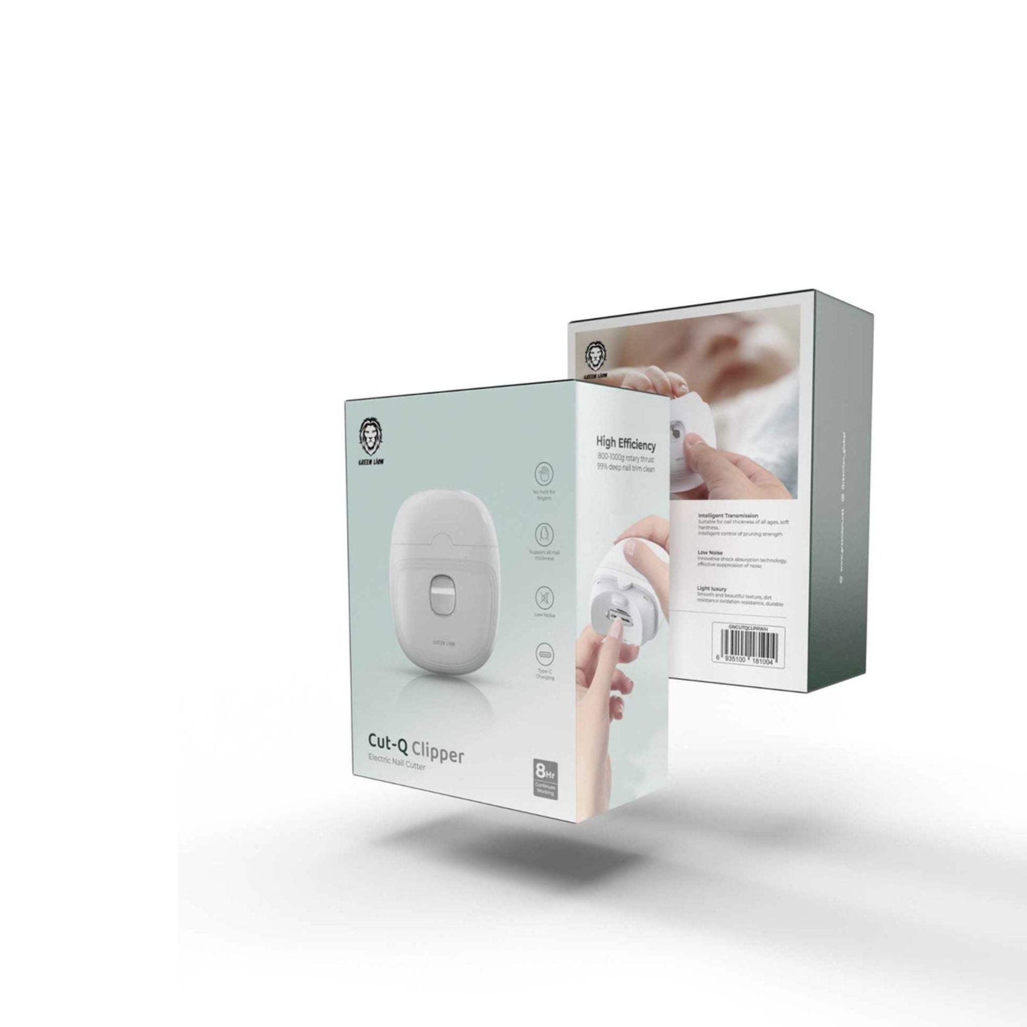 Green Lion Cut-Q Clipper Electric Nail Cutter- White
