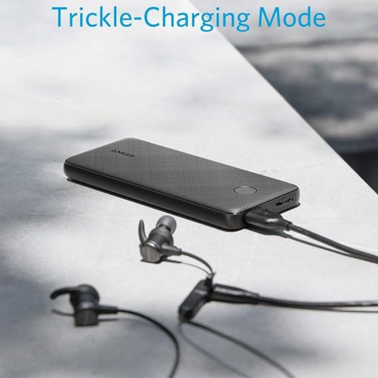 ANKER PowerCore Ultra Slim Portable Charger, Ultra-Compact 10000mAh External Battery, High-Speed PowerIQ and Voltage Power Bank