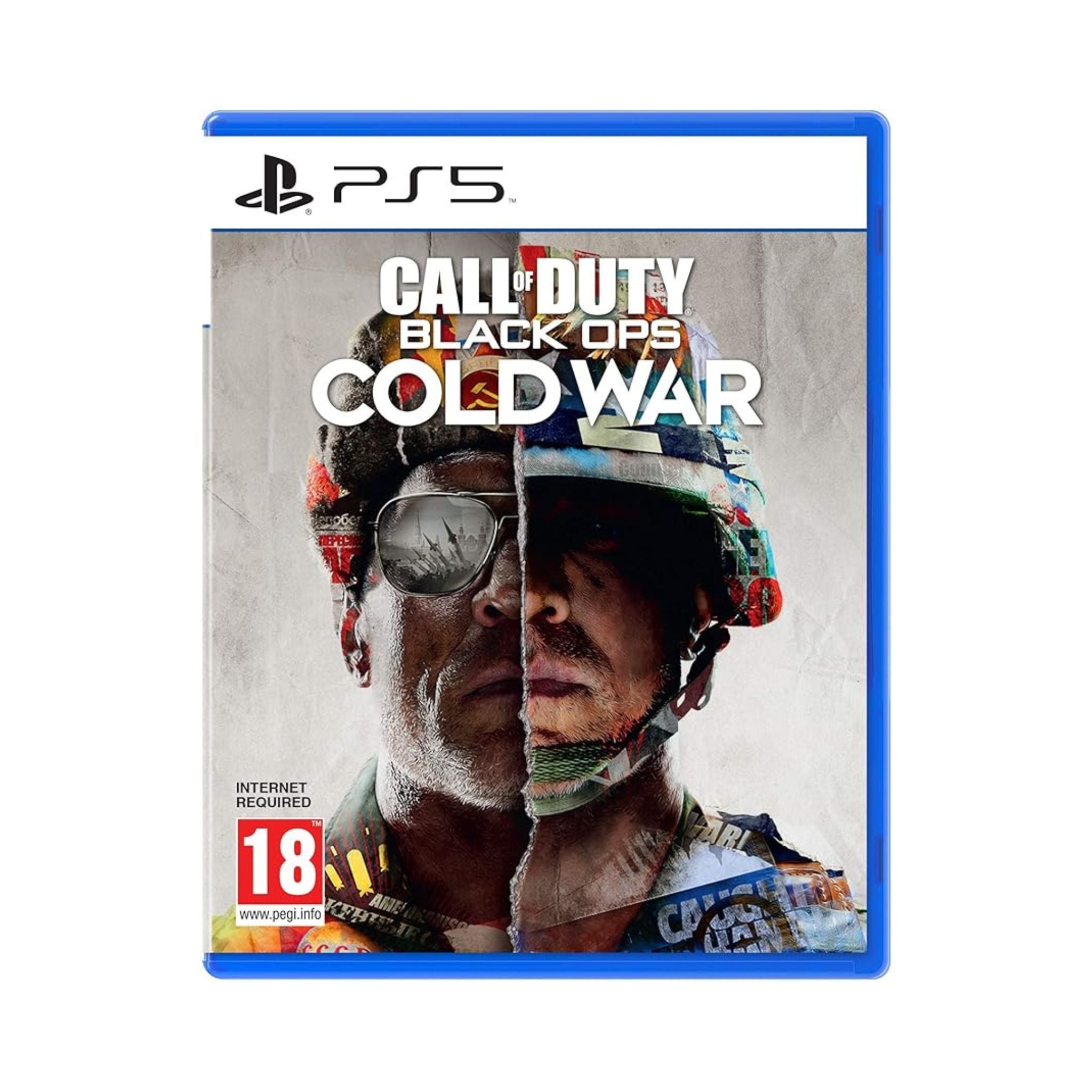Game case for 'Call of Duty: Black Ops Cold War' on a white background