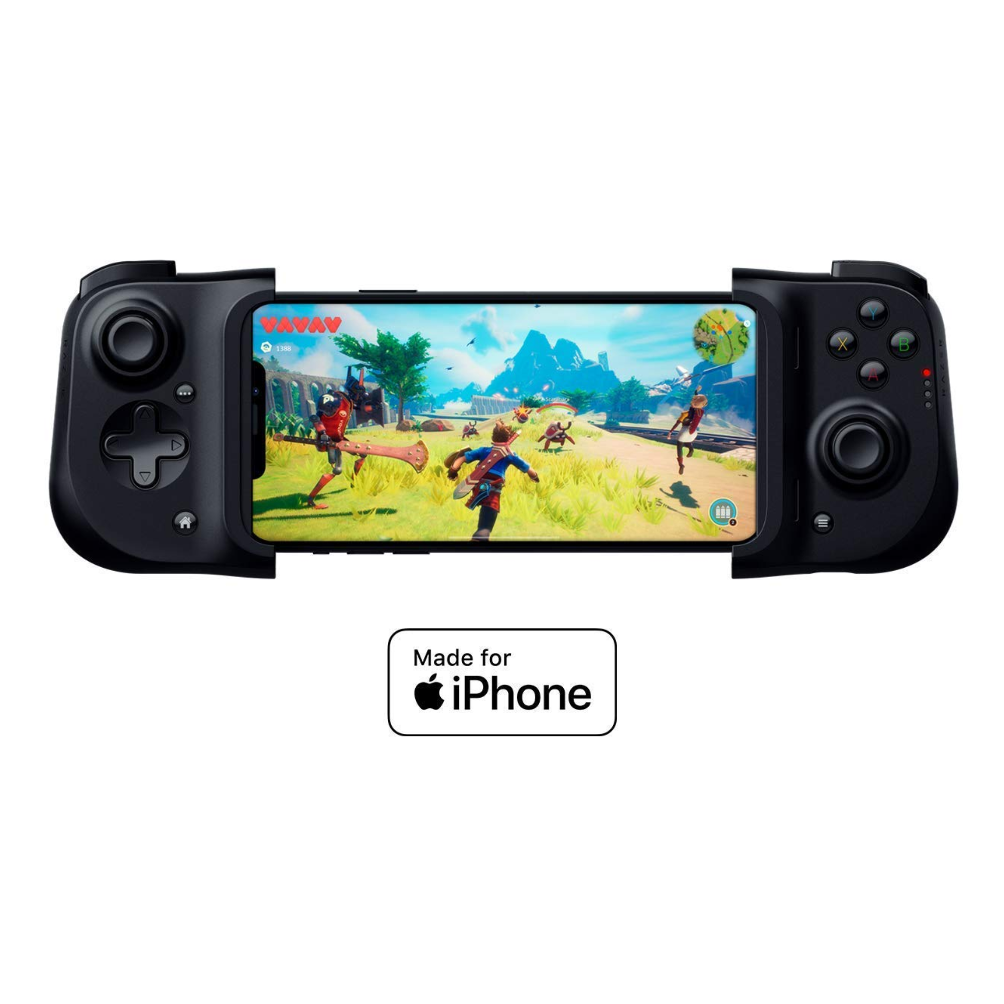 Razer Kishi - For IPHONE: Universal Gaming Controller with LIGHTNING PORT, Ergonomic Design - RZ06-03360100-R3M1 - Black