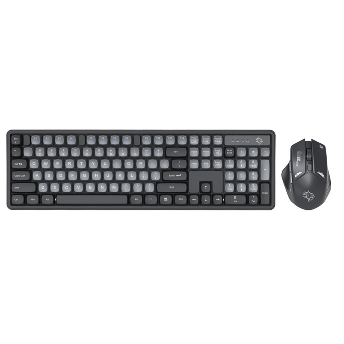 porodo Gaming 2.4G and BT Keboard with Mouse DPI 1600 - Grey/B