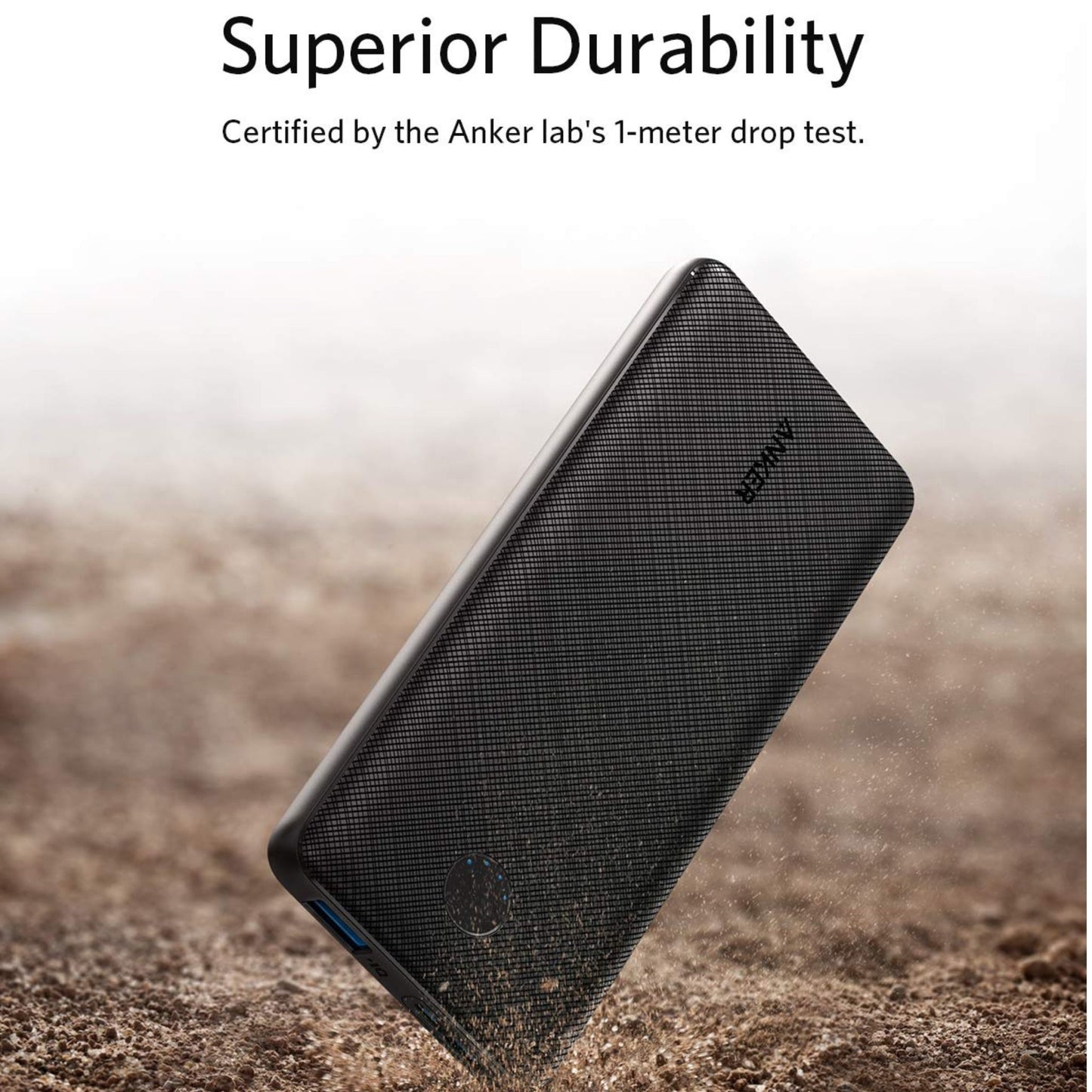 ANKER PowerCore Ultra Slim Portable Charger, Ultra-Compact 10000mAh External Battery, High-Speed PowerIQ and Voltage Power Bank