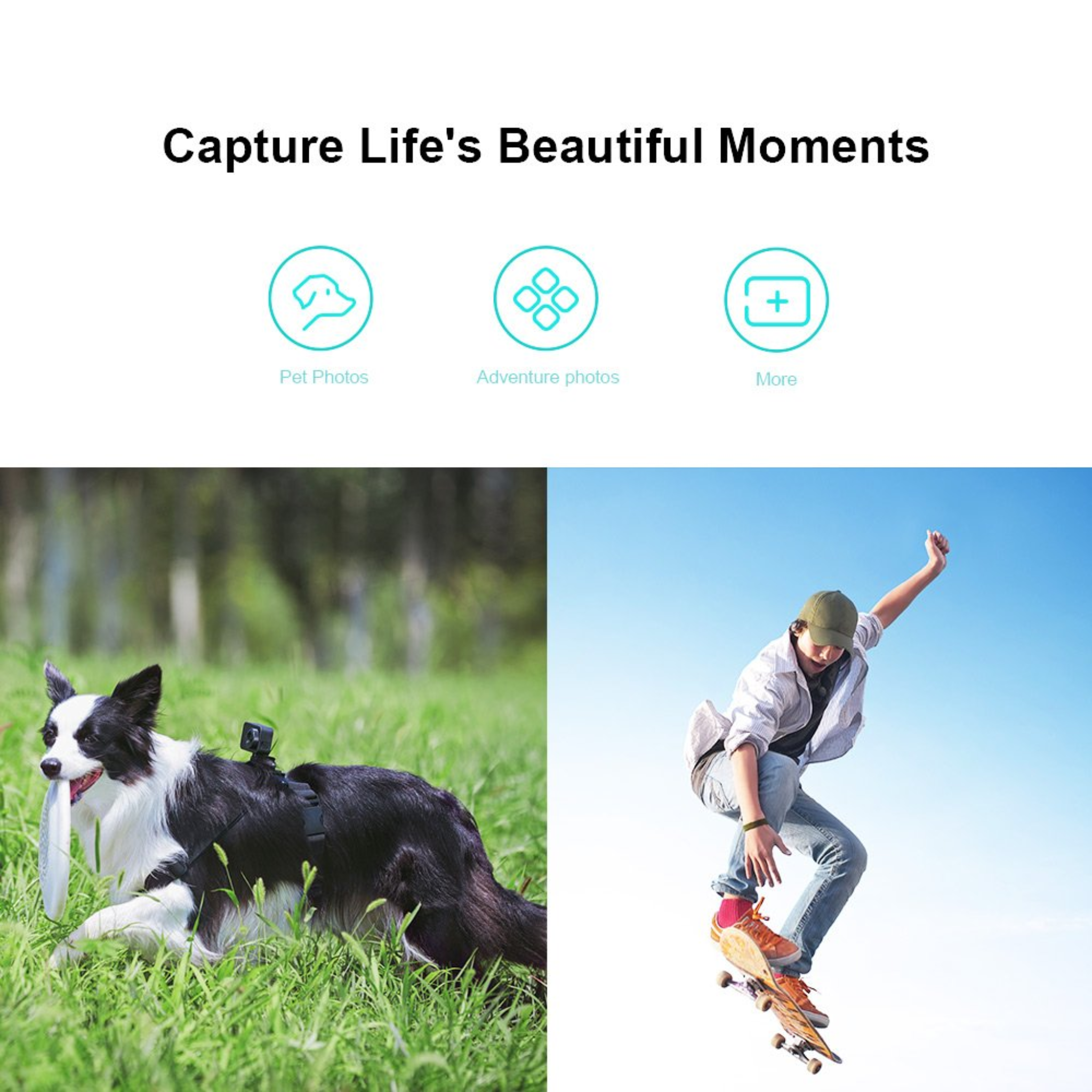 Xiaomi Mi 4K Action Camera, 2.4” Touchscreen WiFi Sports Camera with Sony Image Sensor, 145° Wide Angle 4K/30fps 1080P/100fps Video Raw Image - Black