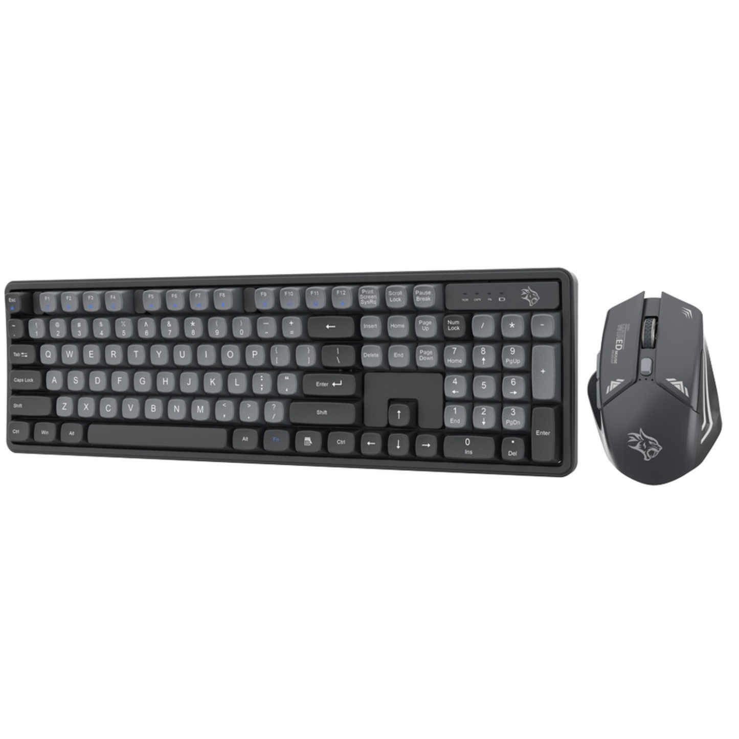porodo Gaming 2.4G and BT Keboard with Mouse DPI 1600 - Grey/B