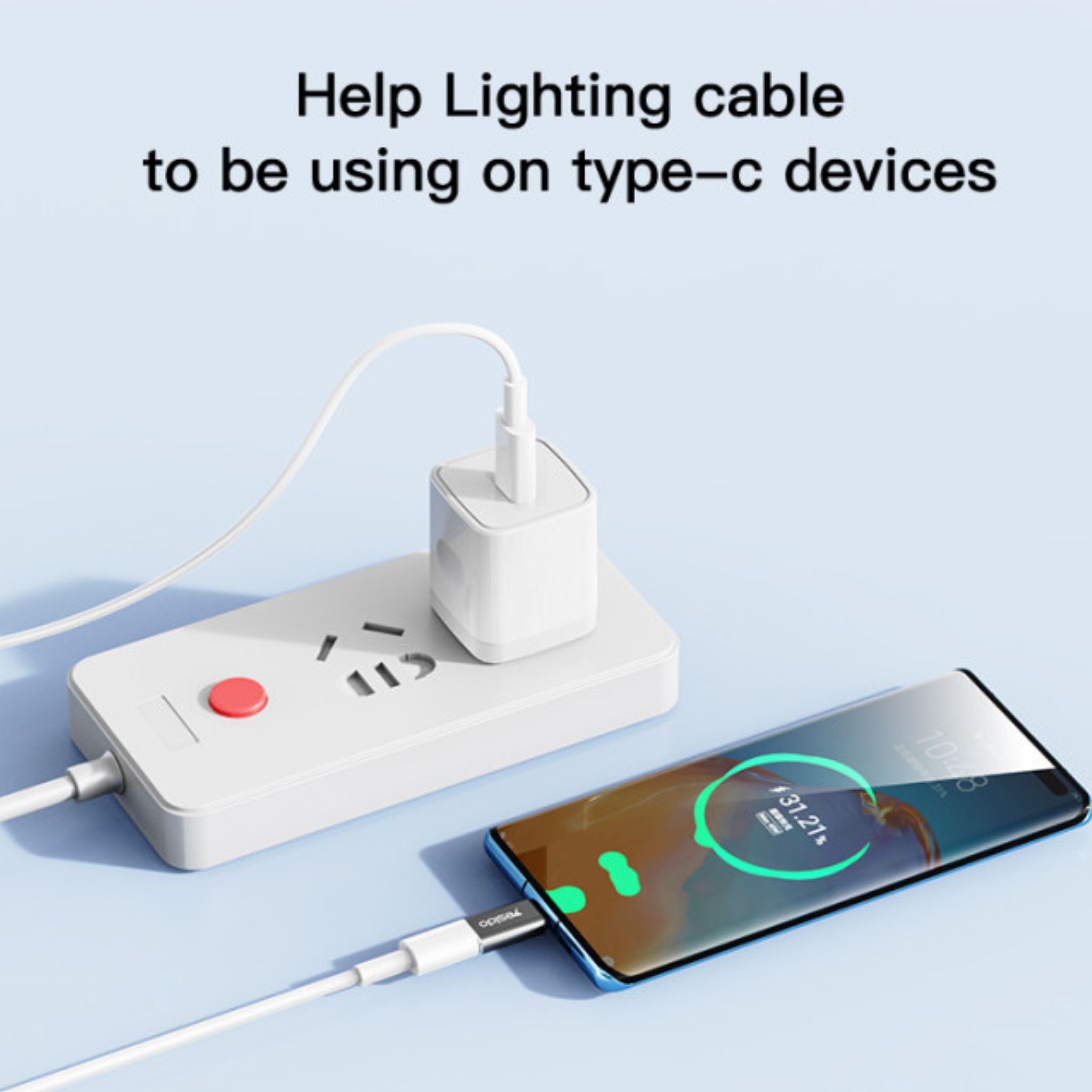 Yesido GS22 Aluminum Alloy Fast Data Transfer Type-C to Lightning OTG Adapter For iPhone iOS