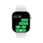Green Lion Flex 46 Smart Watch with 2.06 Inch IPS Display, BT 3.0 + 5.4 Calling, Wireless Charging, WatchOS 26, 1000+ Dial Faces, WhatsApp Real-Time Reply, Sports Modes, AI Assistant & Up to 10 Days Standby- Silver