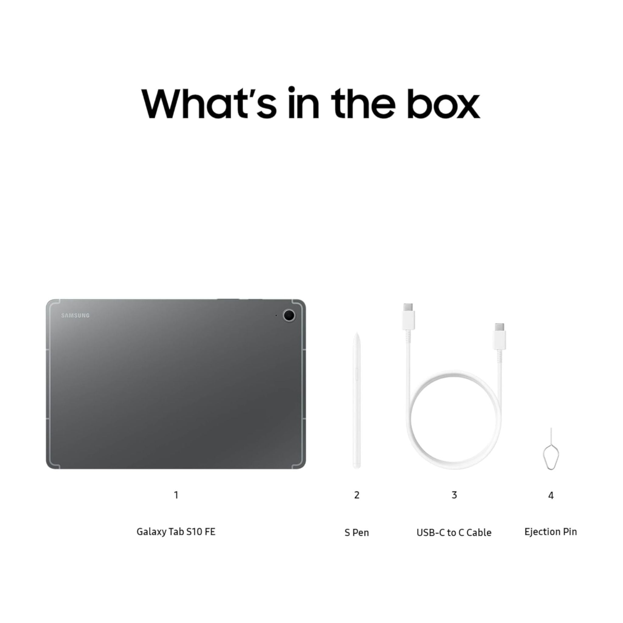 Samsung Galaxy Tab S10 FE Gray 8GB RAM 128GB Wifi - Middle East Version