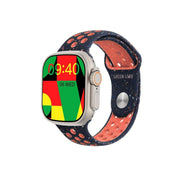 Green Lion Ultra Active Smart Watch with 2.01 Inch IPS Display, Bluetooth 5.0/3.0 Connectivity, 64MB Memory, 350mAh Battery, Wireless Charging, Double Tap Function & Nylon Strap – Up to 10 Days Standby - Orange