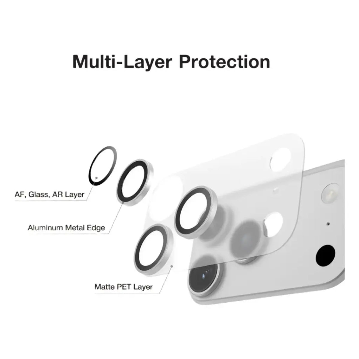 Green Lion Kanzen Lens Camera Protector for iPhone 18 Pro Max - Silver
