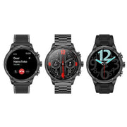 HainoTeko RW-60 Max Waterproof Smartwatch With AMOLED Display LED Torch Light and 3 Pair Straps Designed for Men -  Black