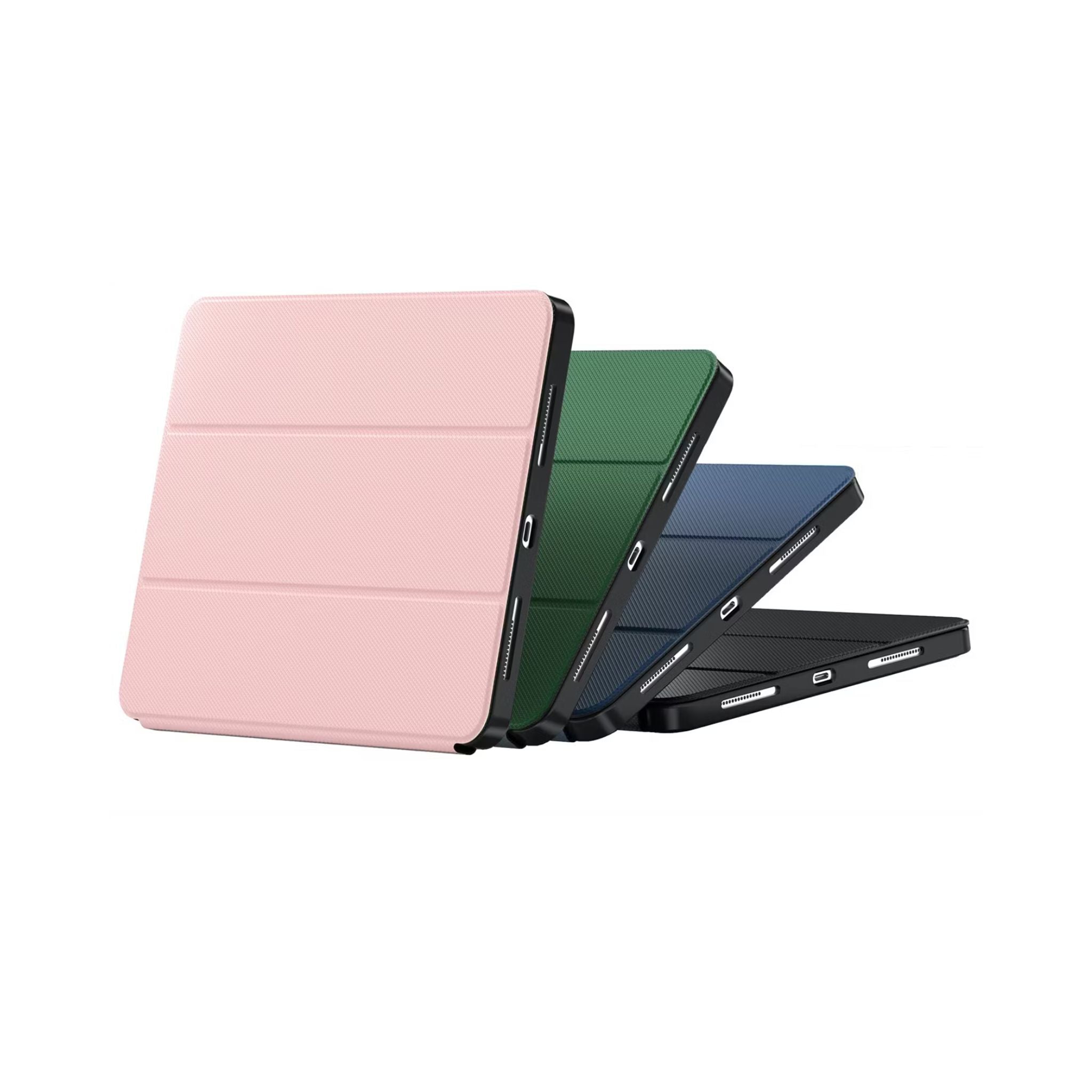 Green Lion Hogo Premium Case with Pencil Holder for iPad Pro 11", Ultra Slim Fit, Stable Tri-Fold Stand, Built-in Pencil Holder, Magnetic Smart Cover, Auto Sleep/Wake - Green