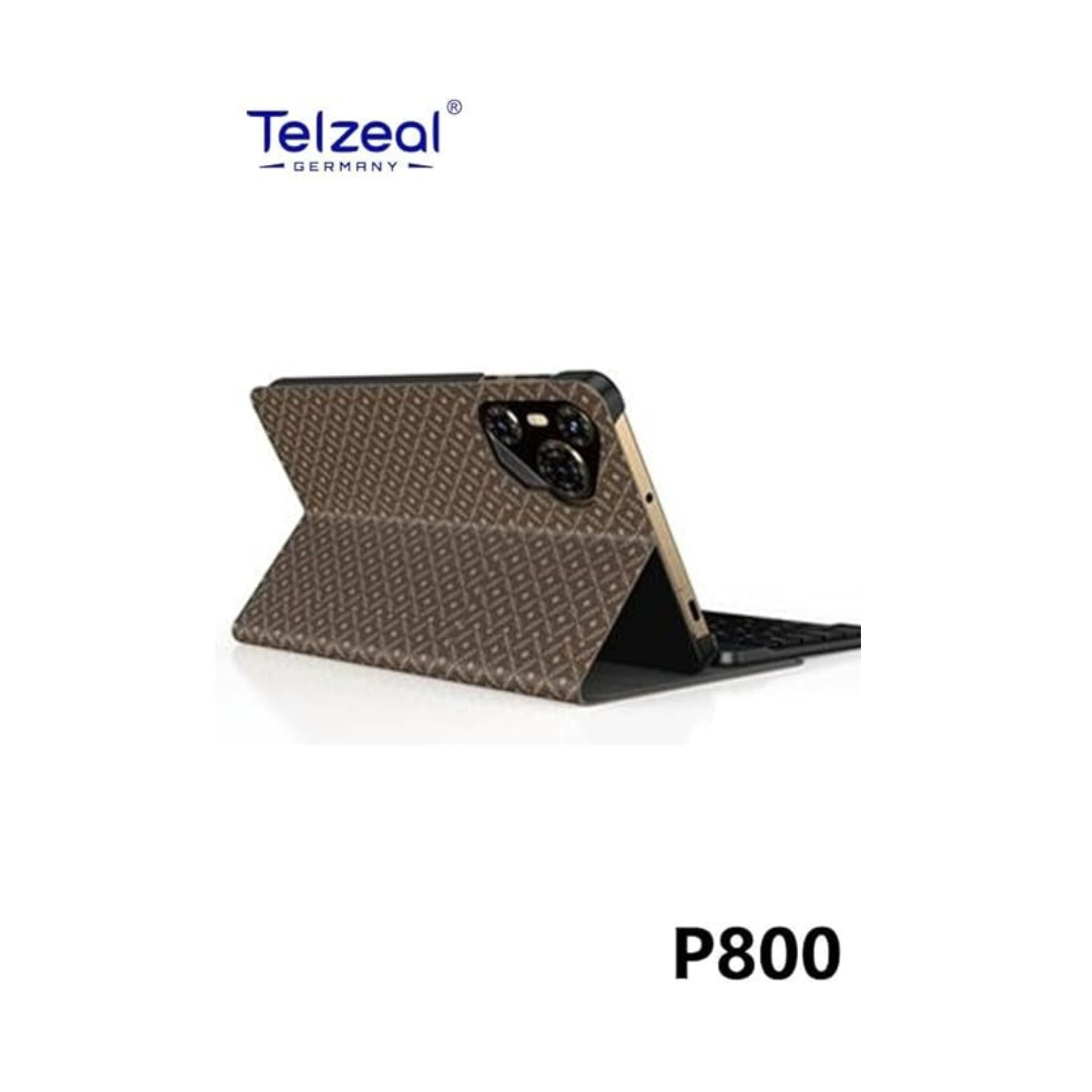 Telzeal P800 Tablet 8 Inch Android 12 Tablet with Dual SIM 6GB RAM 256GB ROM 5G WiFi 5000mAh Battery and Wireless Keyboard-Pink
