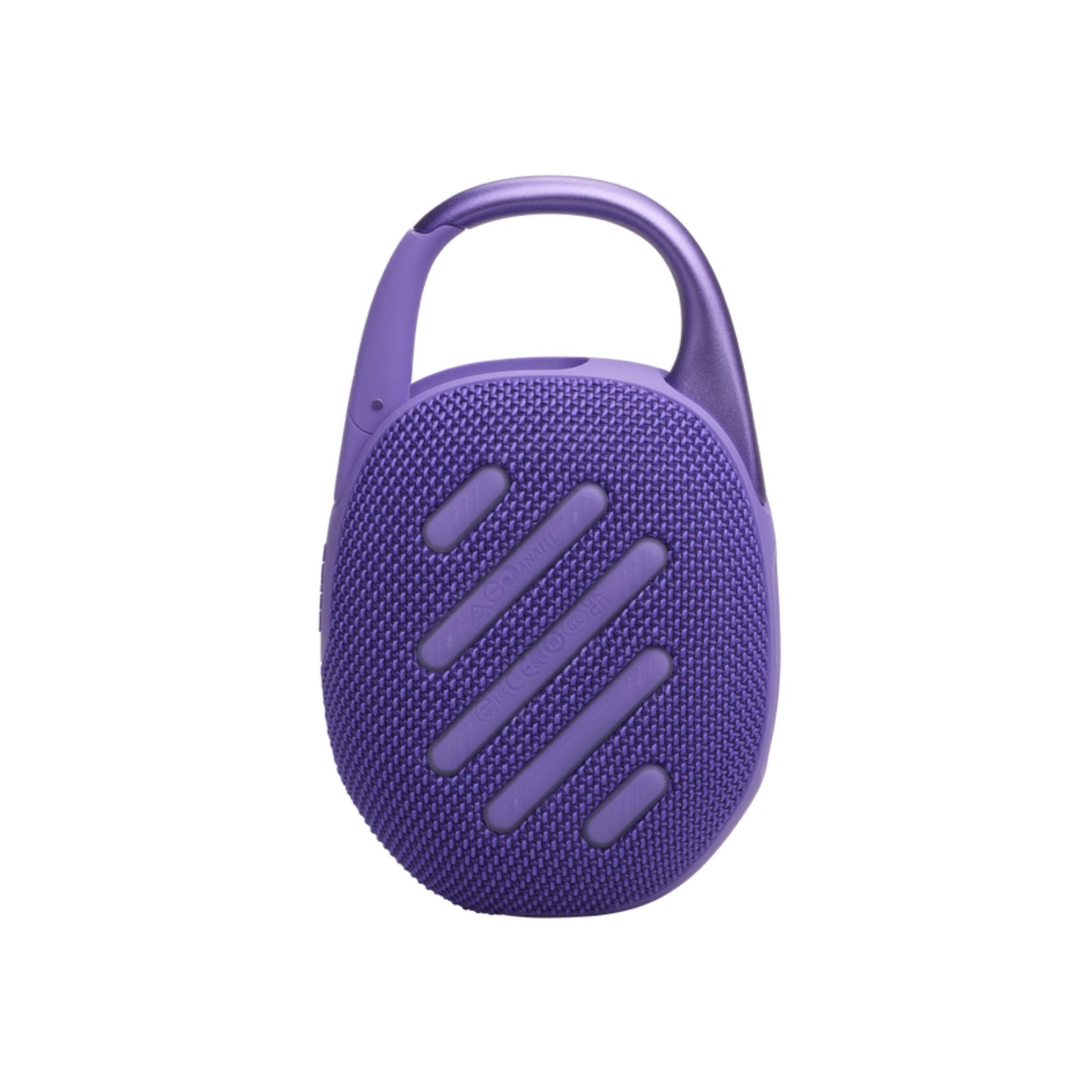 JBL Clip 5 Portable Wireless Speaker, Bluetooth 5.3, 3 Hours Charging Time, 15 Hours Battery Life, Splash Proof, Water Proof & Dust Proof, Rechargeable Battery - Purple