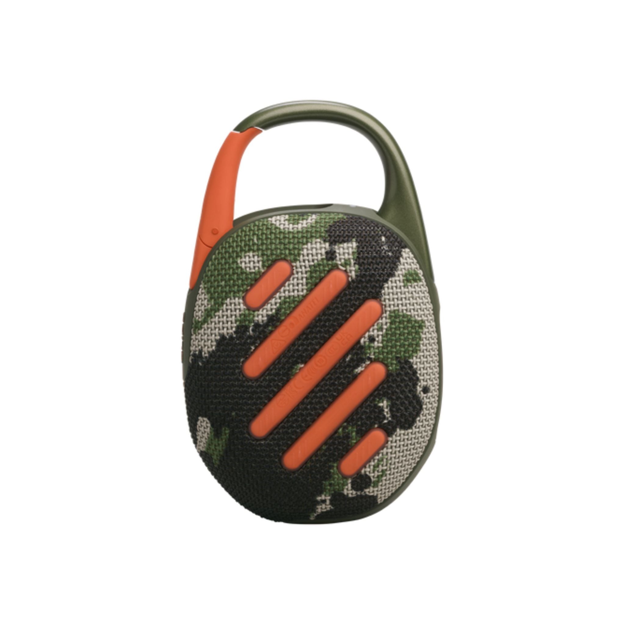 JBL Clip 5 Ultra-portable waterproof speaker with AURACAST, Powerful Audio, Dustproof, Wireless Bluetooth Streaming, 12 Hours of Playtime- Squad