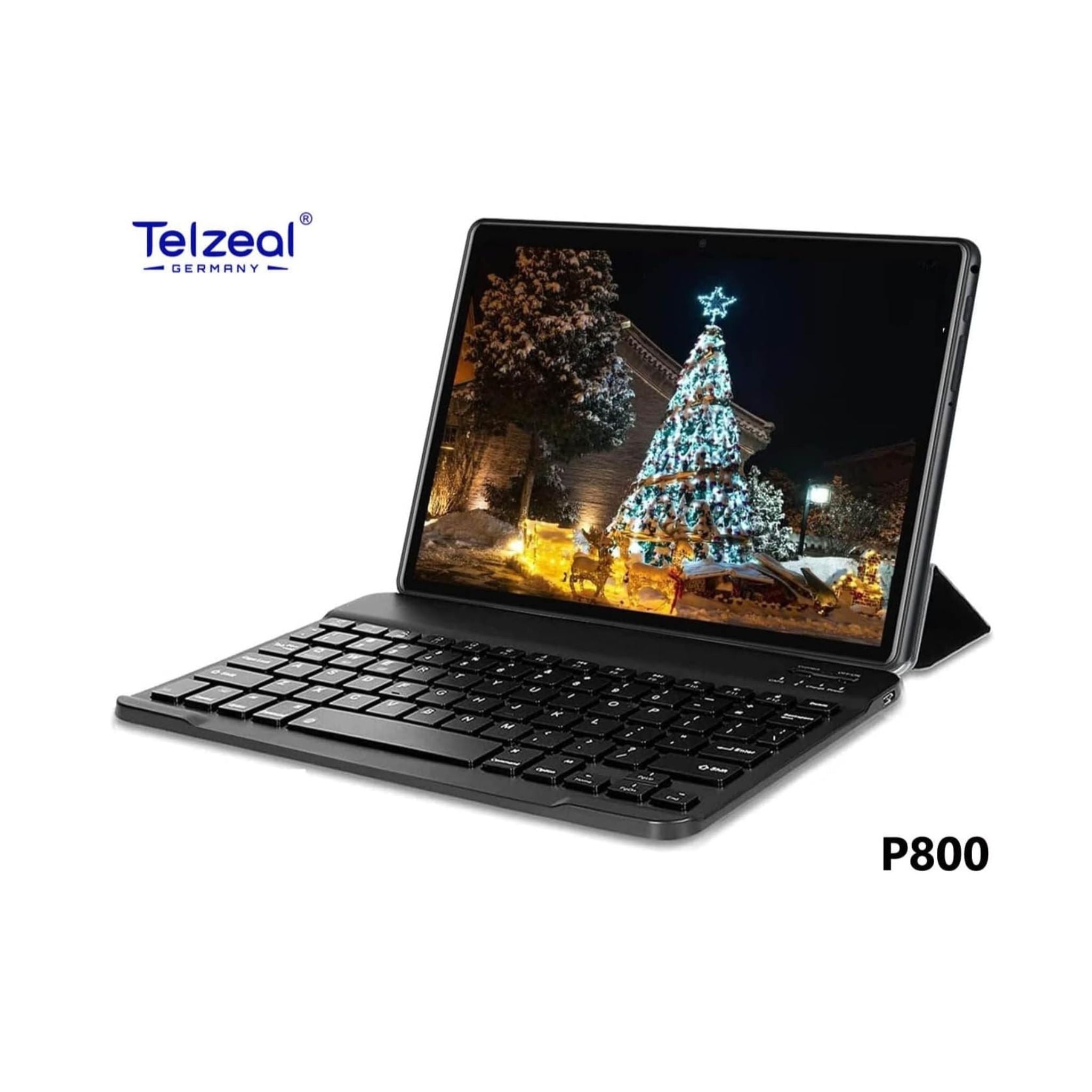 Telzeal P800 Tablet 8 Inch Android 12 Tablet with Dual SIM 6GB RAM 256GB ROM 5G WiFi 5000mAh Battery and Wireless Keyboard-Pink