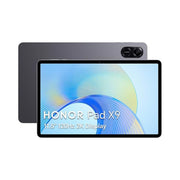 HONOR Pad X9 with a flip cover, displaying its 11.5-inch screen with a colorful wallpaper.