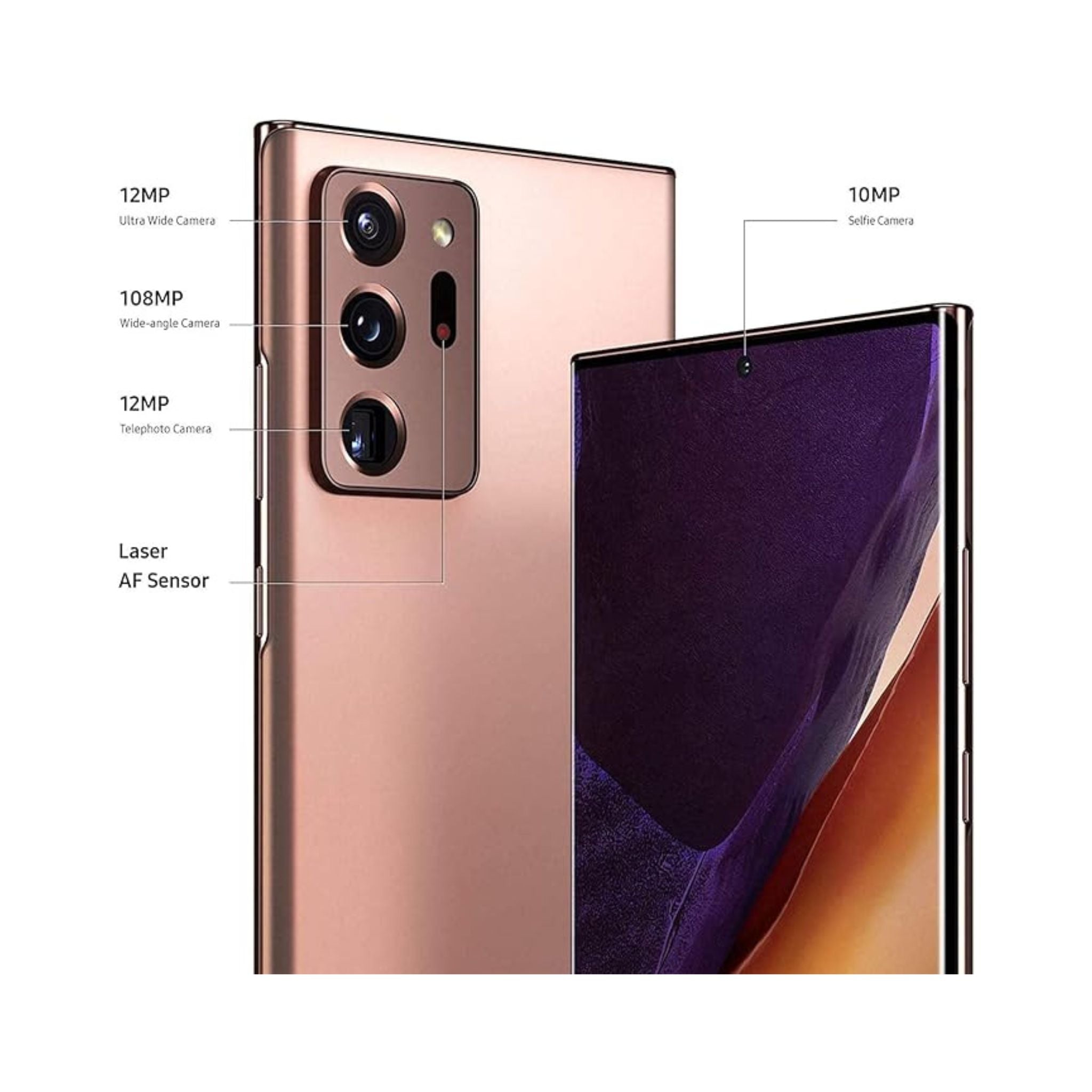 Samsung Galaxy Note 20 Ultra 5G_(5G Dual N986B-DS 256GB 12GB RAM, Mystic Bronze)