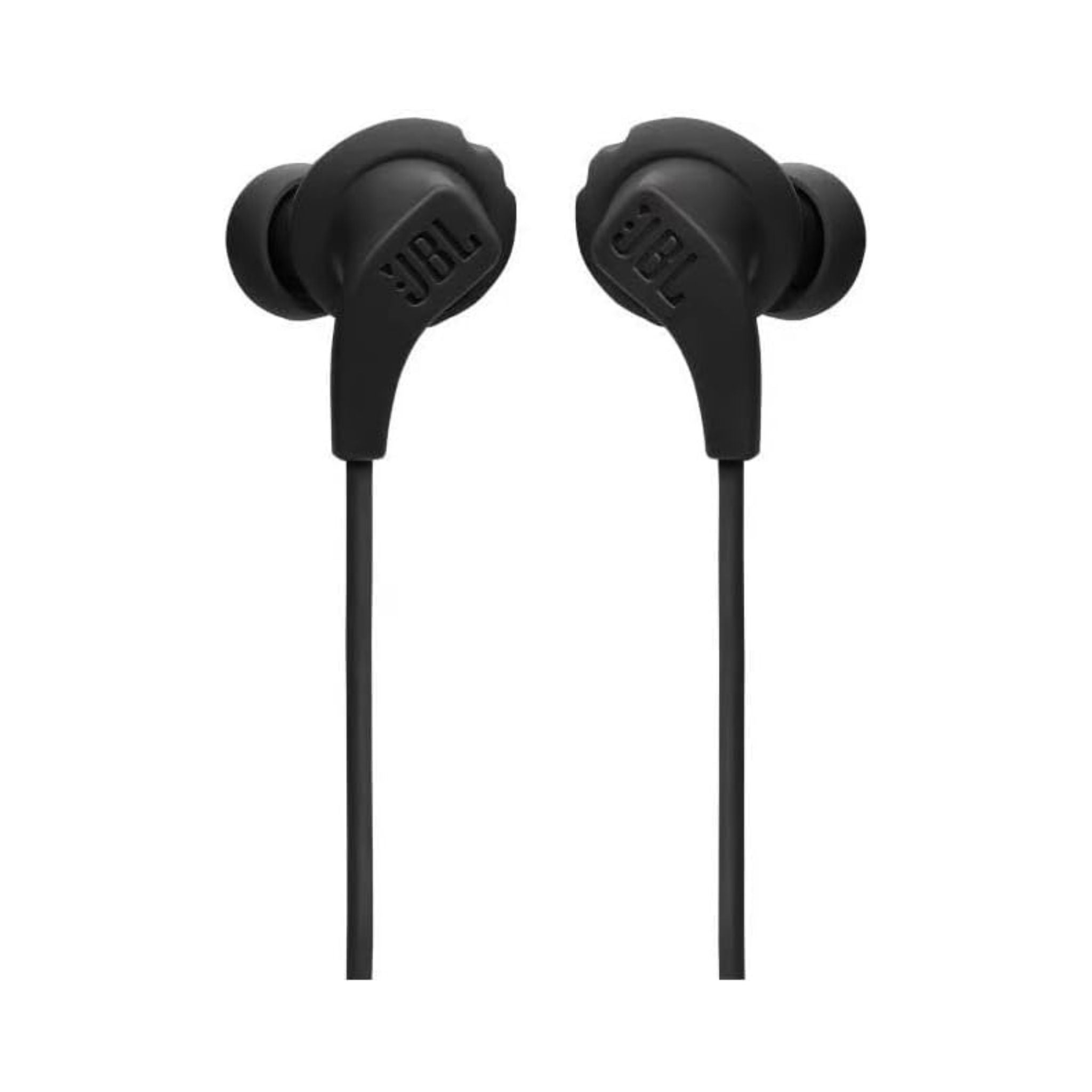JBL Endurance Run 2 Waterproof Wired Sports In-Ear Headphones, Fliphook Desigh, Flexsoft Technology, IPX5 Sweatproof, Hands-Free Calls, Magnetic Buds - Black
