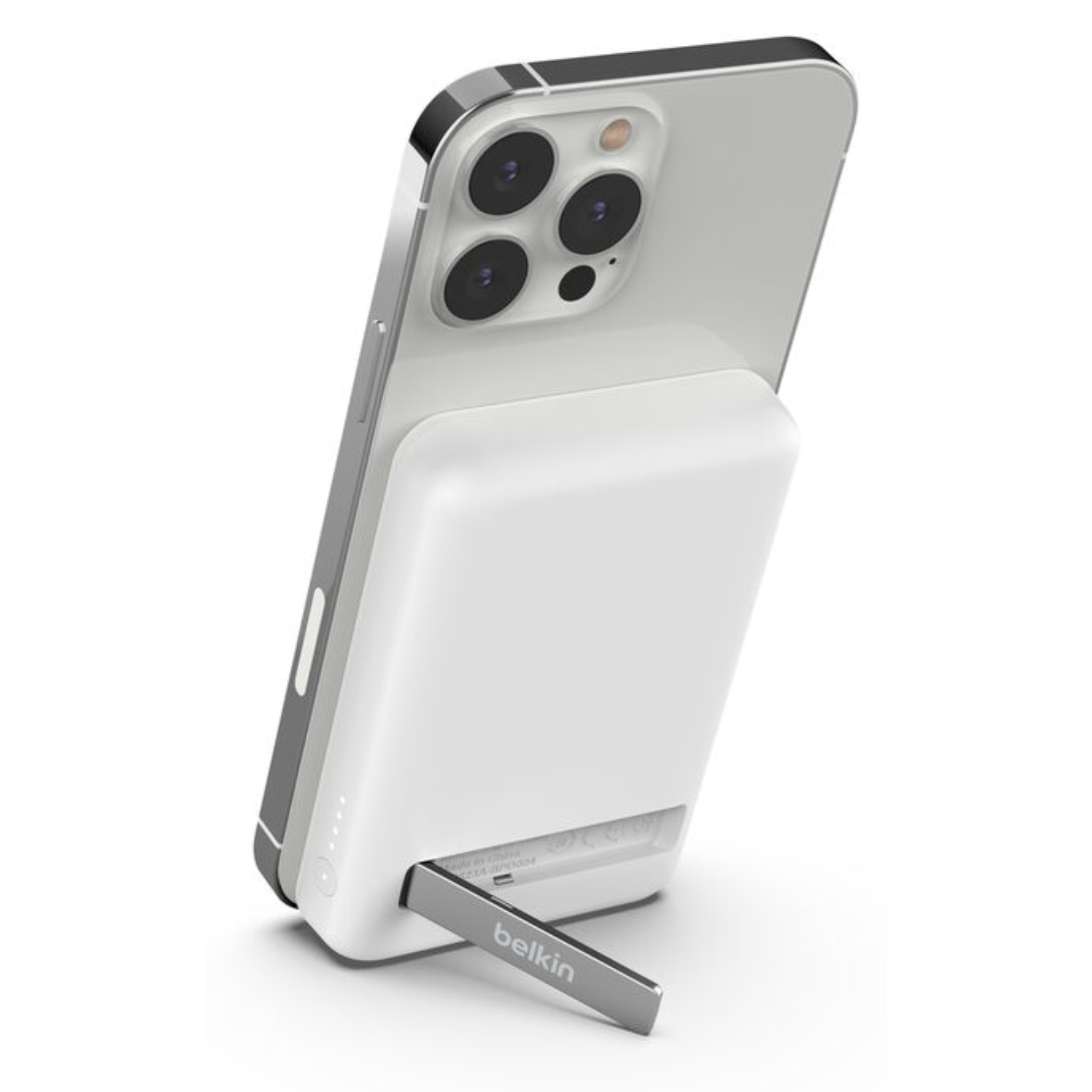 Belkin Magnetic Wireless Power Bank 5000 Mah + Stand - White
