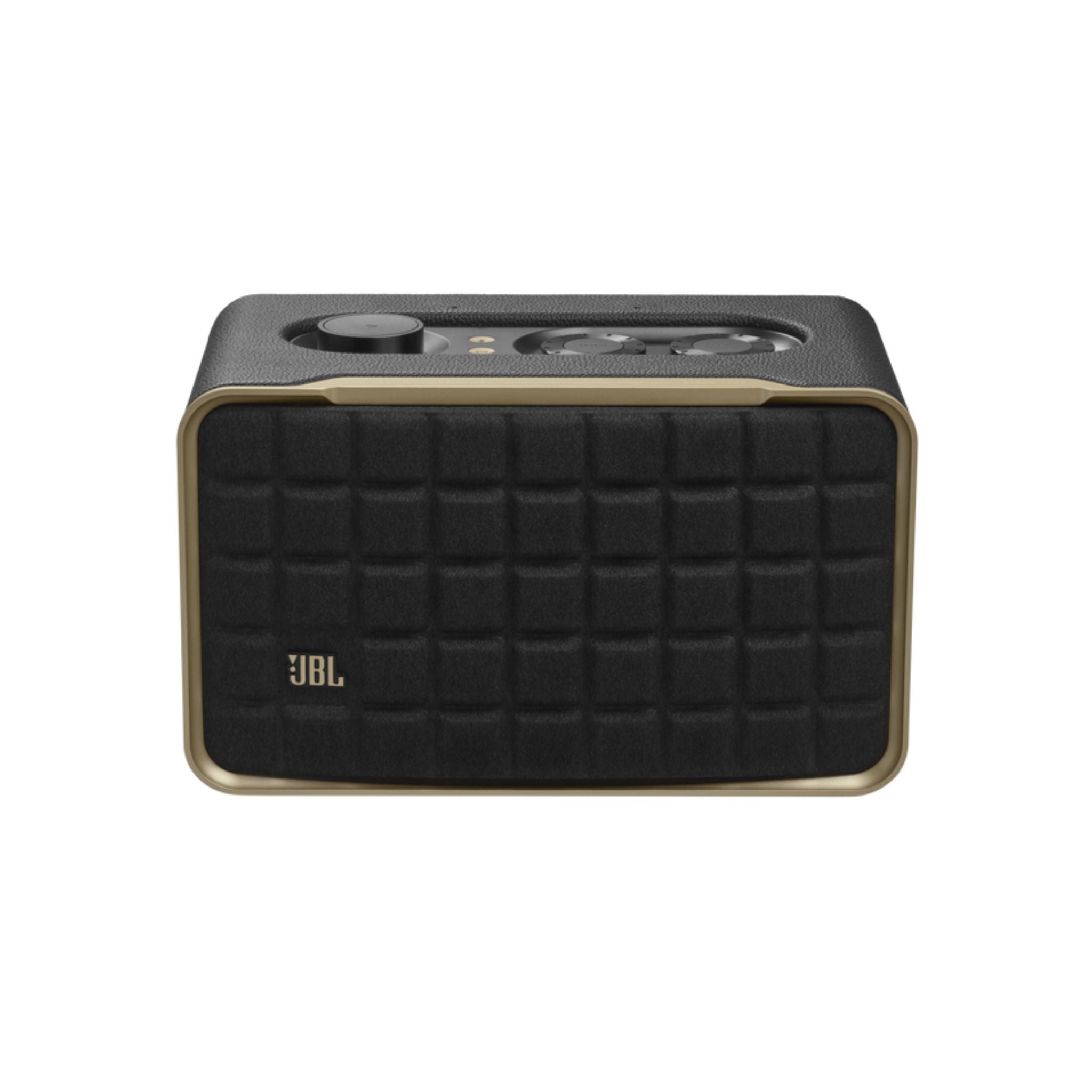 JBL Authentics 200 Smart Home Speaker With Wi-Fi, Bluetooth, Voice Assistants And Retro Design - Black