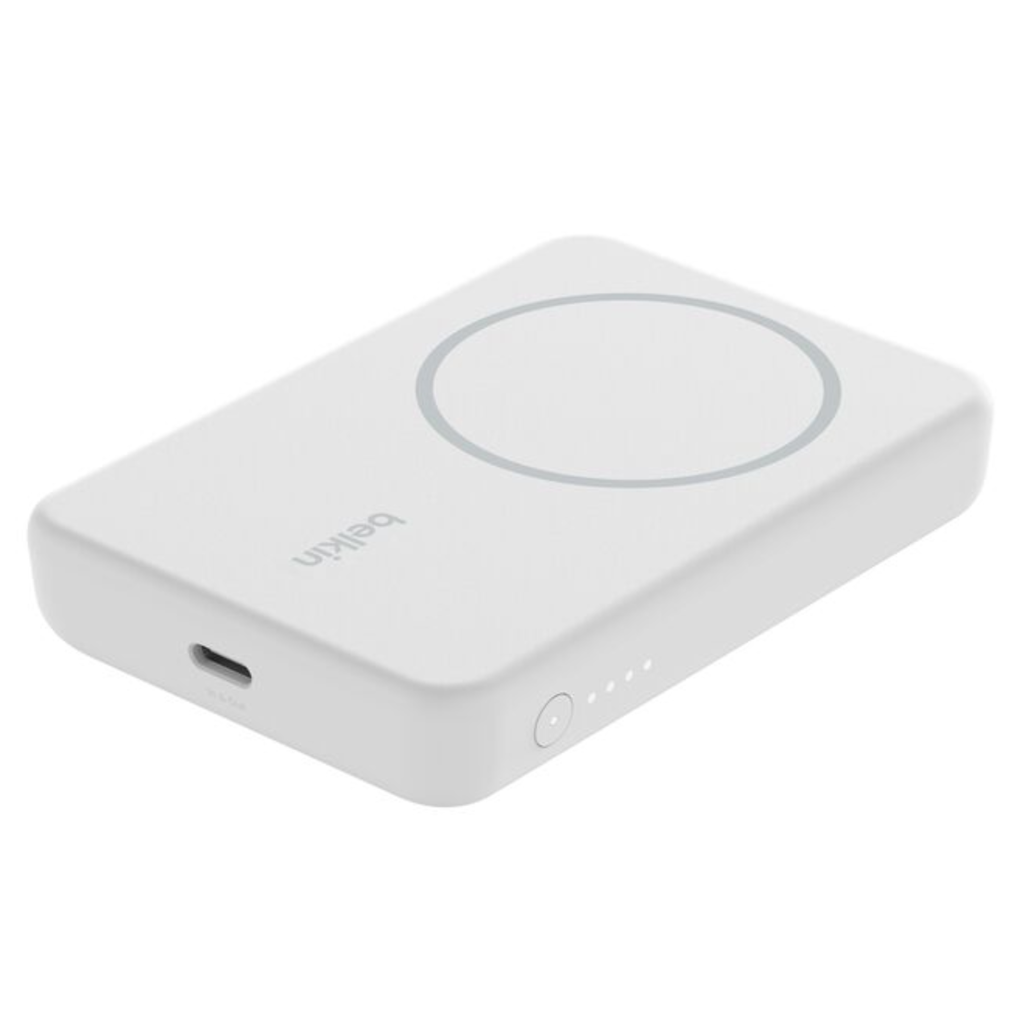 Belkin Magnetic Wireless Power Bank 5000 Mah + Stand - White