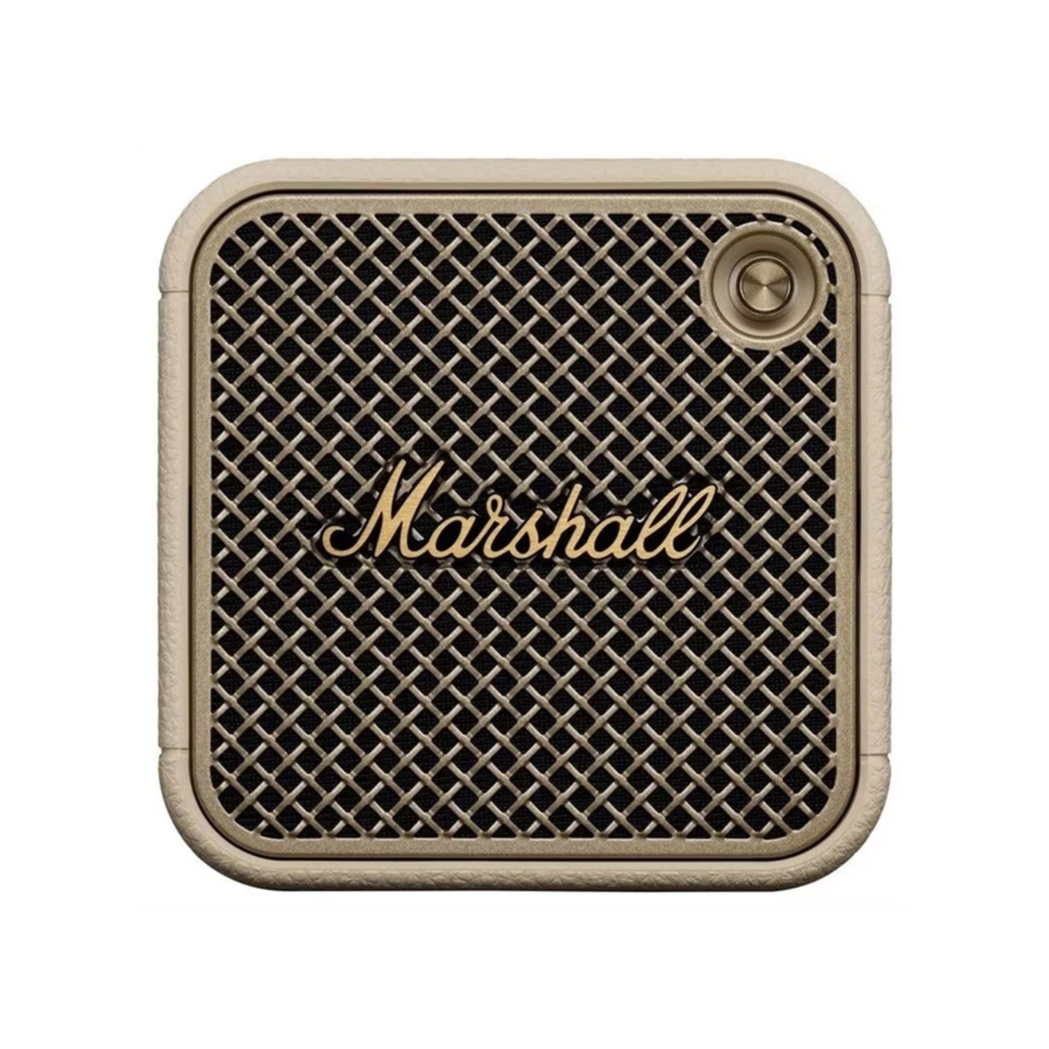 Marshall Willen II Compact Portable Wireless Speaker with Bluetooth Version 5.3, Water Resistant, Fast Charging, 17 Hours Play Time, 2.5 Hours Charging Time, Type-C Charging Port, Built-in Microphone, Lightweight Design - Cream